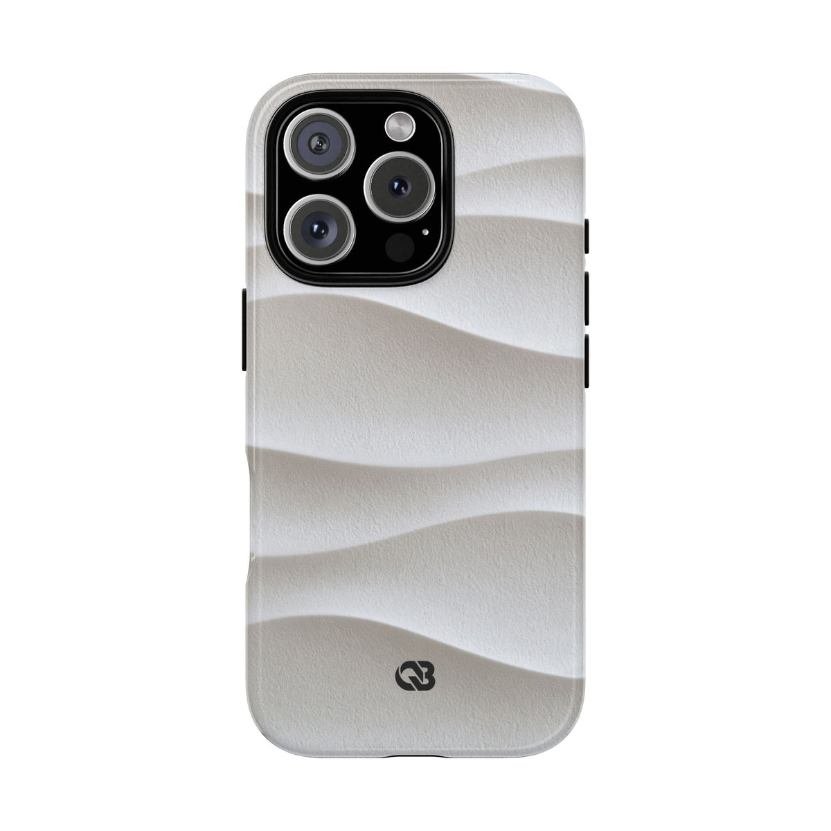 Sculpted Dune Relief · Tough Phone Case for iPhone · White