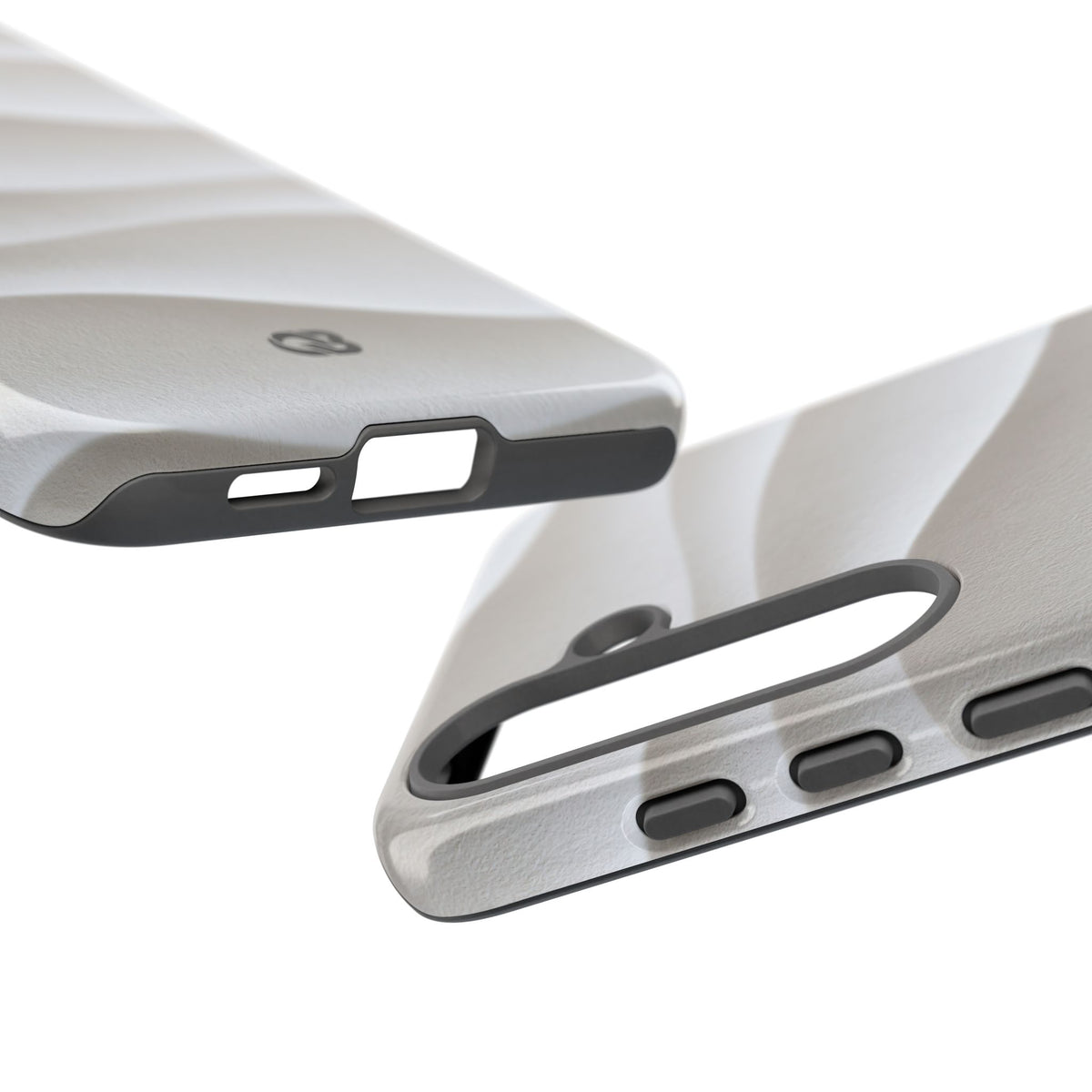 Sculpted Dune Relief · Tough Phone Case for Samsung · White