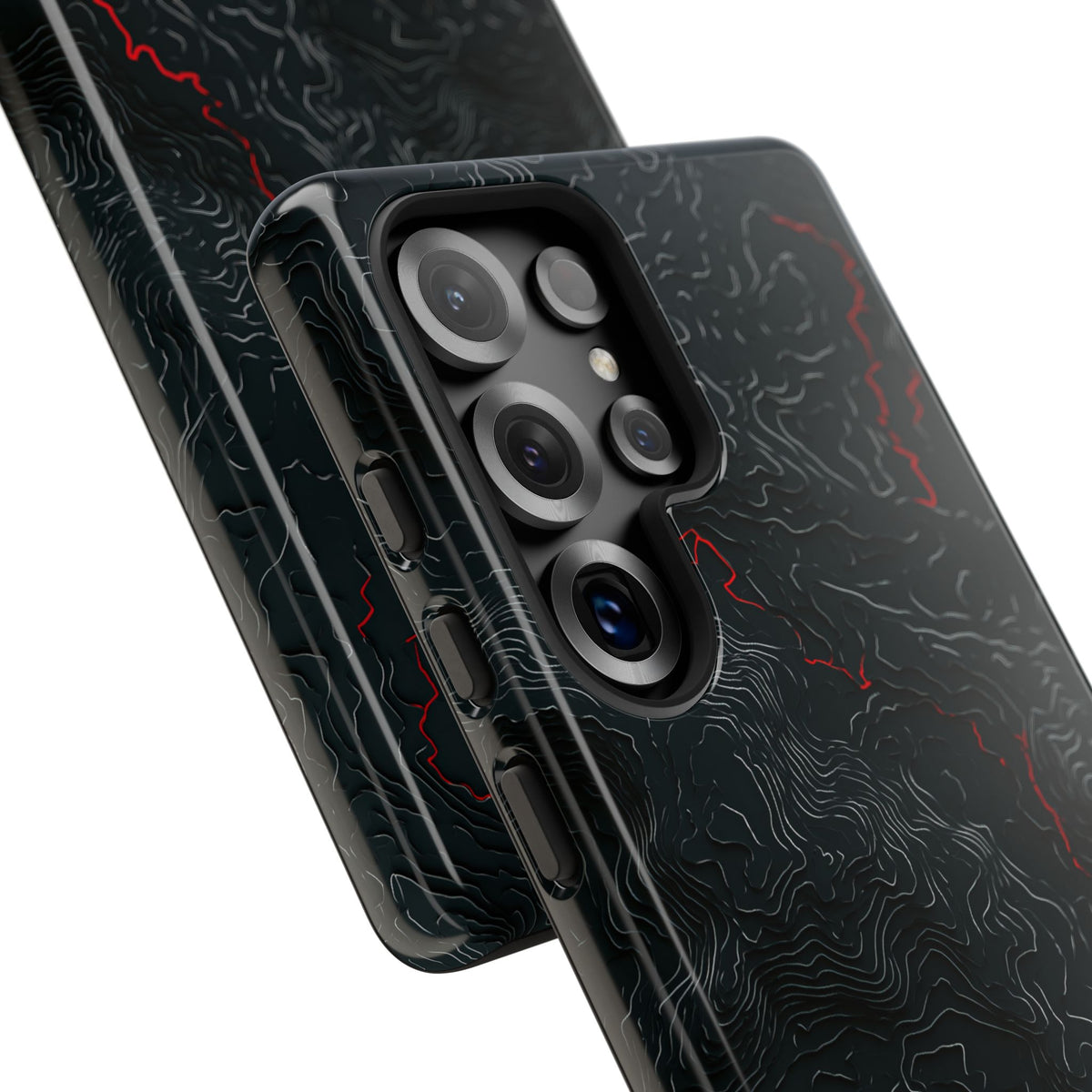 Crimson Rift · Tough Phone Case for Samsung · Black