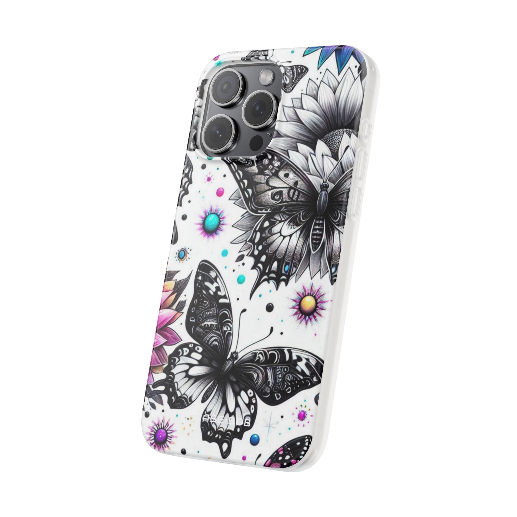 Butterfly Bloom iPhone 15 Pro Max Case - Soft