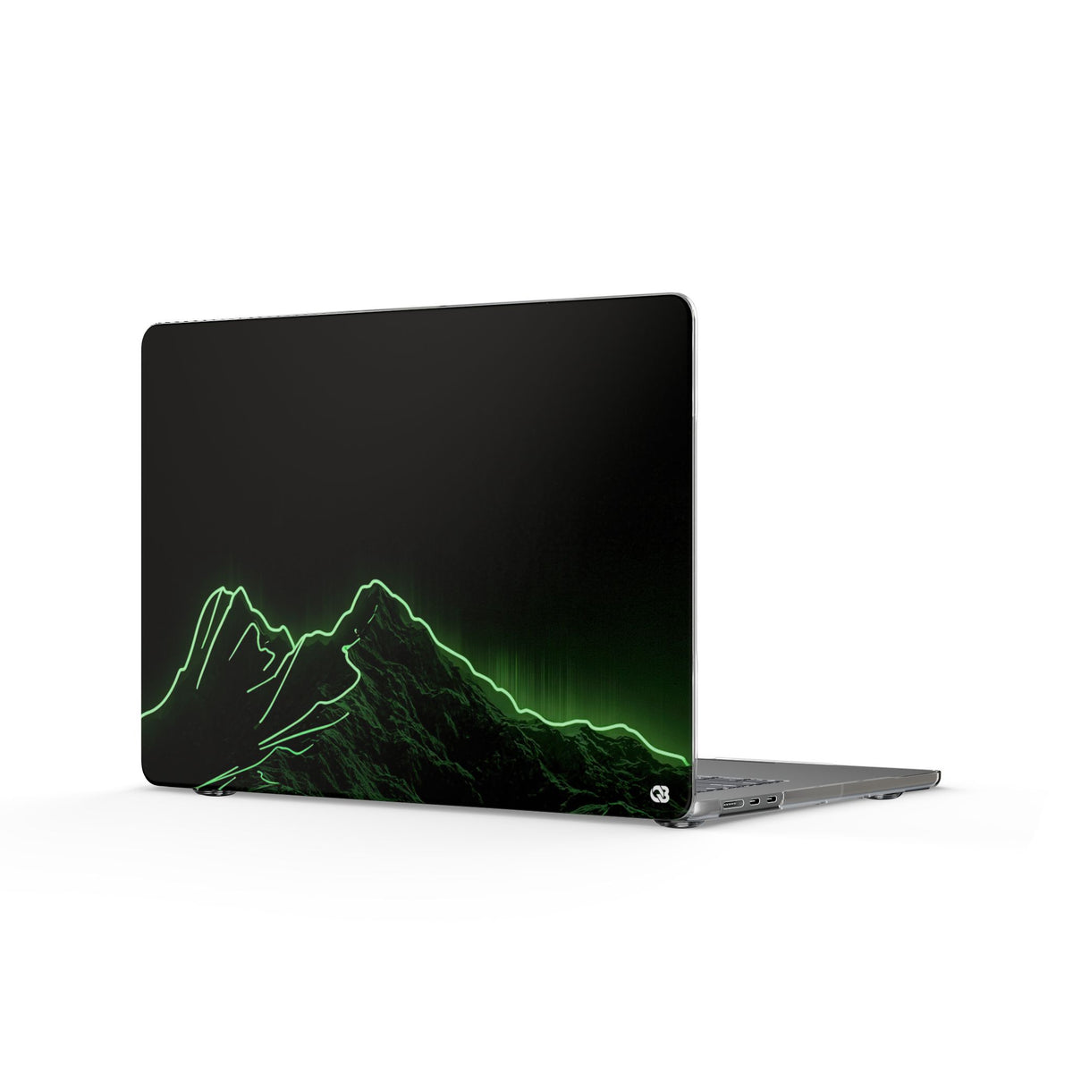Nordic Mountain Contour · Clear Hard Case for MacBook · Black
