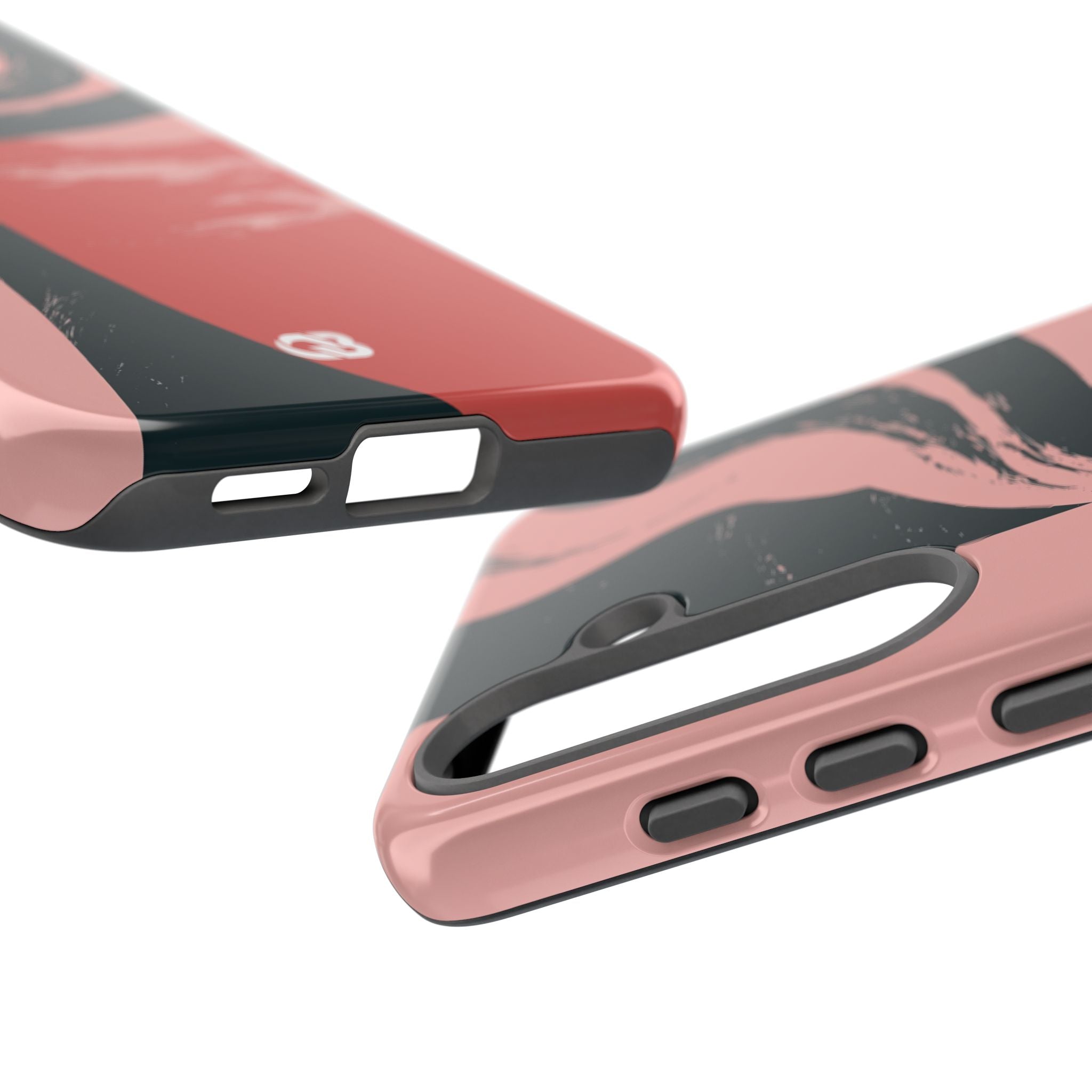 Pink Tough Phone Case for Samsung - Cinder Rose Plume