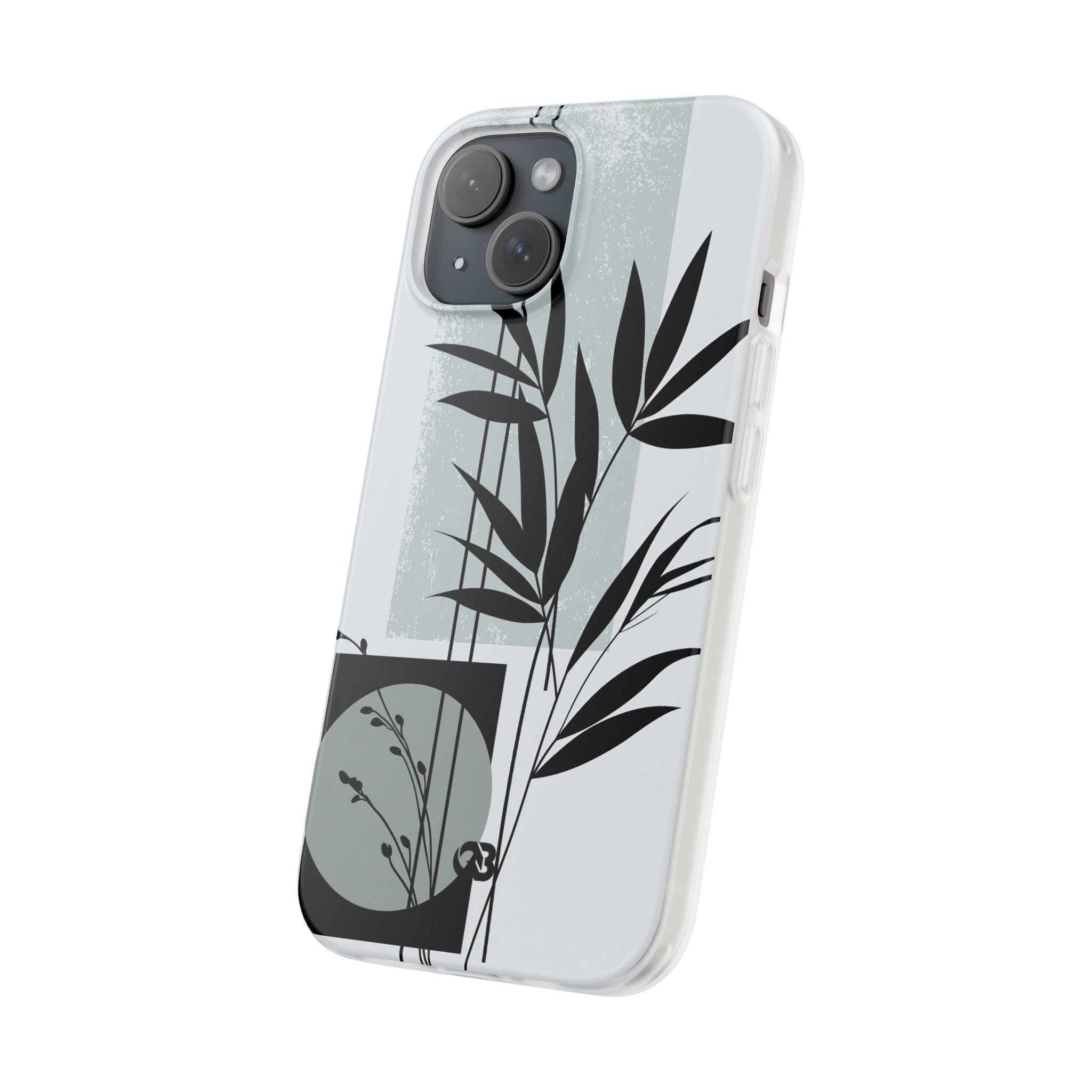 Grey Lite Phone Case for iPhone - Sage Bamboo Noir