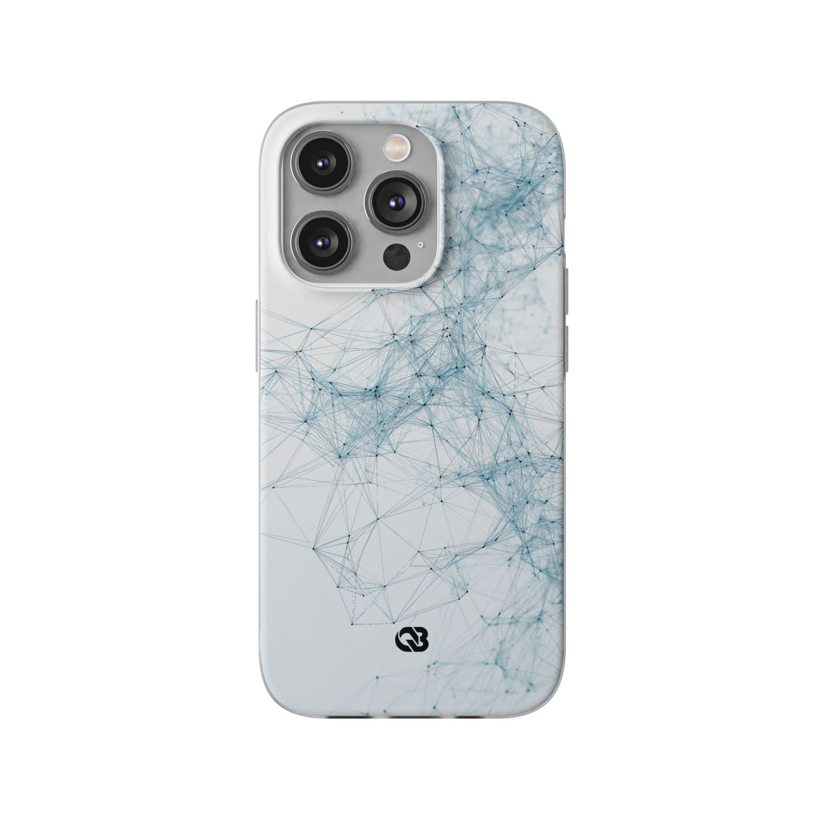Blue Lite Phone Case for iPhone - Glacial Neural Web