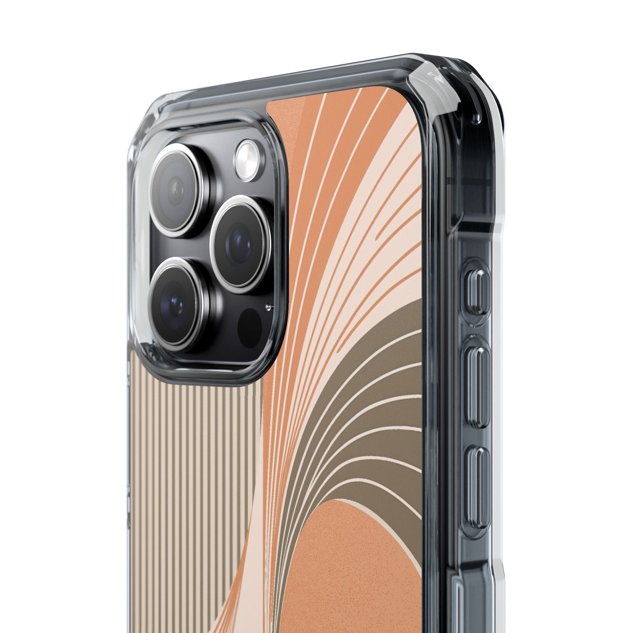 Orange Impact MagSafe Phone Case for iPhone - Desert Arc Horizon