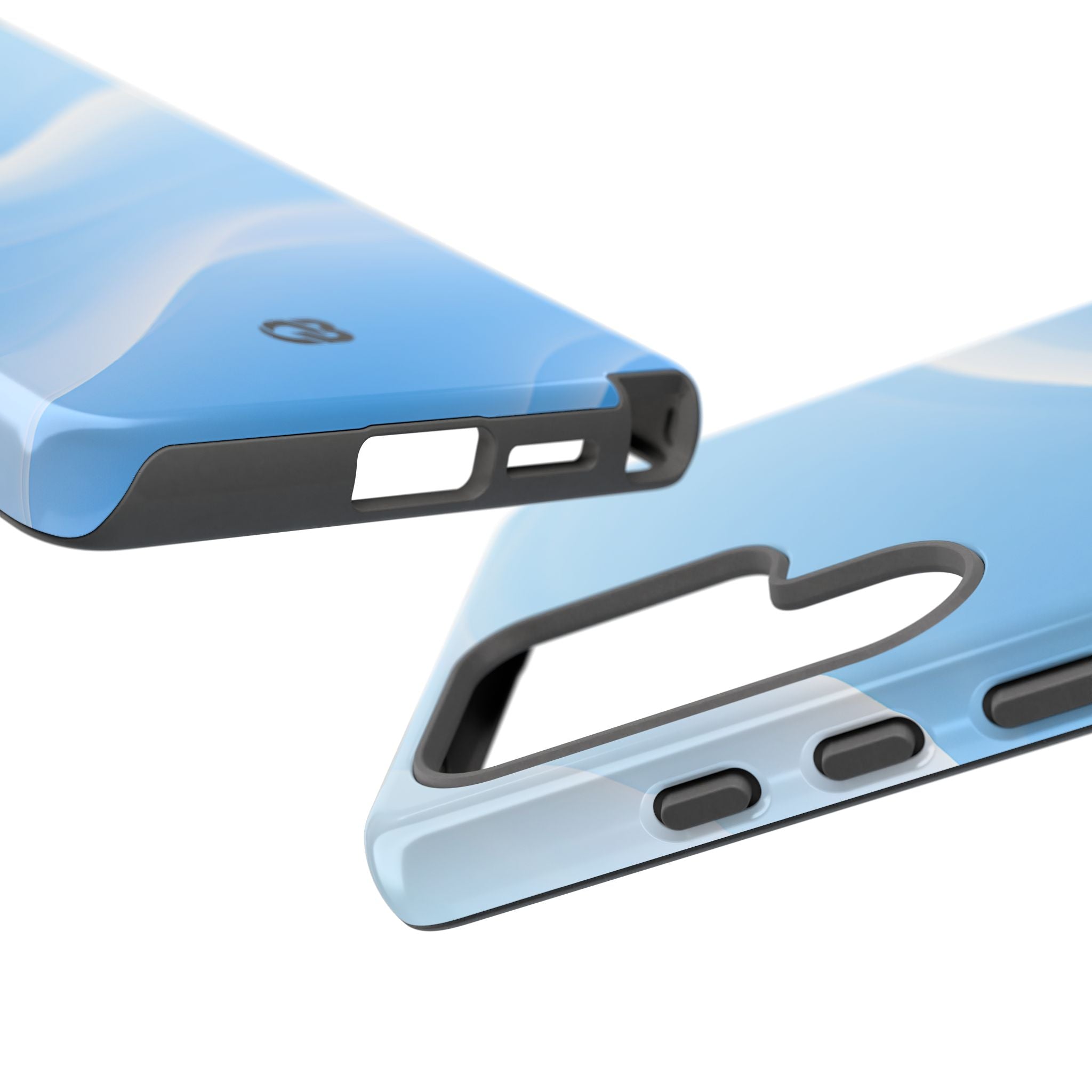 Blue Tough Phone Case for Samsung - Glacial Blue Silk