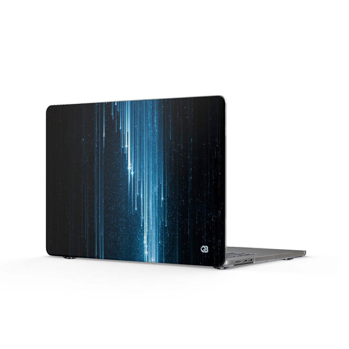 Nocturnal Cascade · Clear Hard Case for MacBook · Black