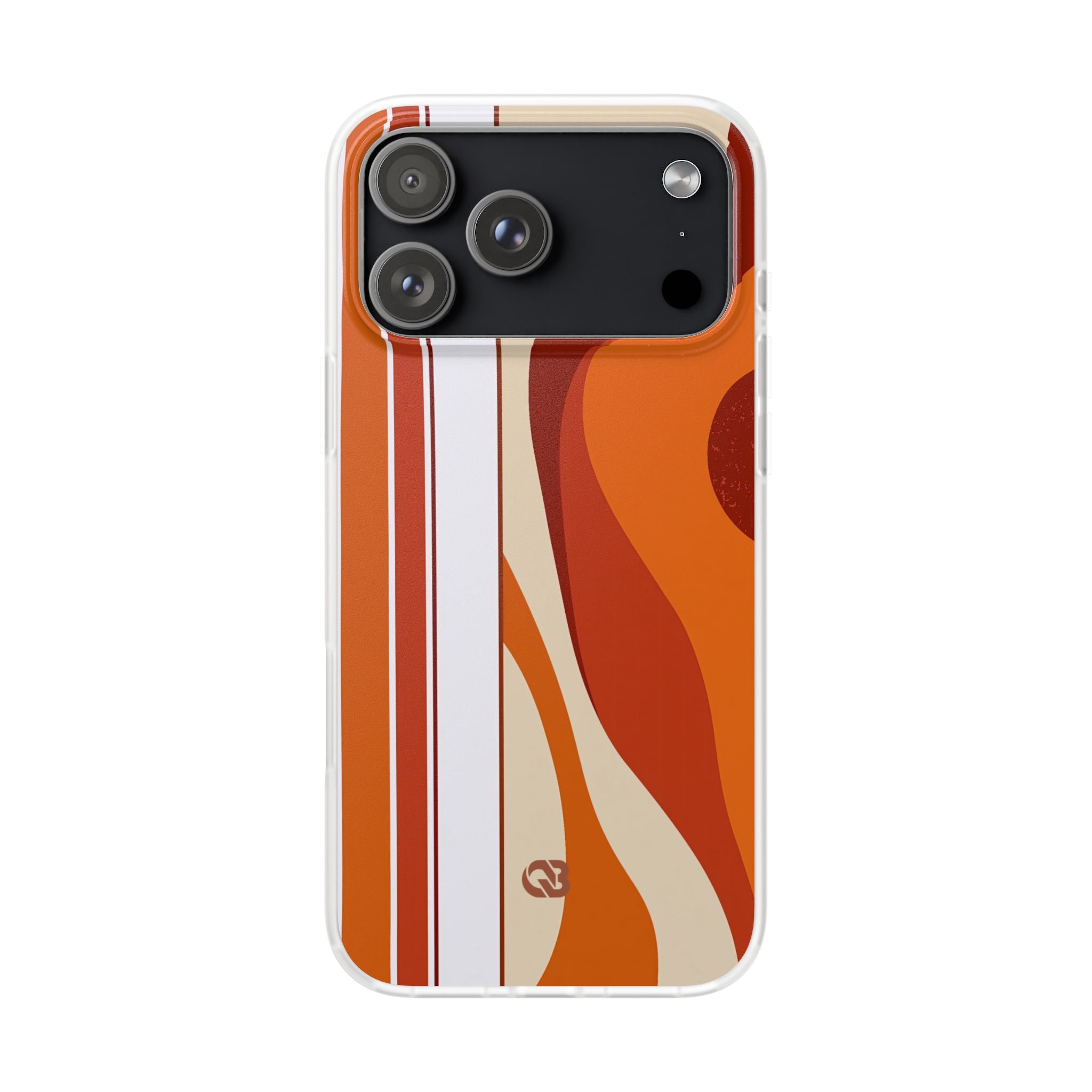 Orange Lite Phone Case for iPhone - Terracotta Metro Line