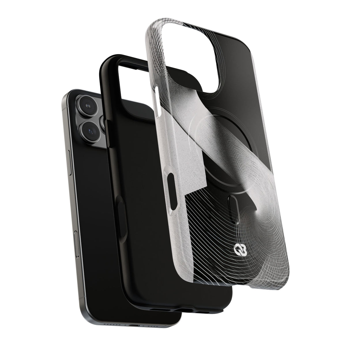 Orbital Helix · Tough 2.0 Magnetic Phone Case for iPhone · Black
