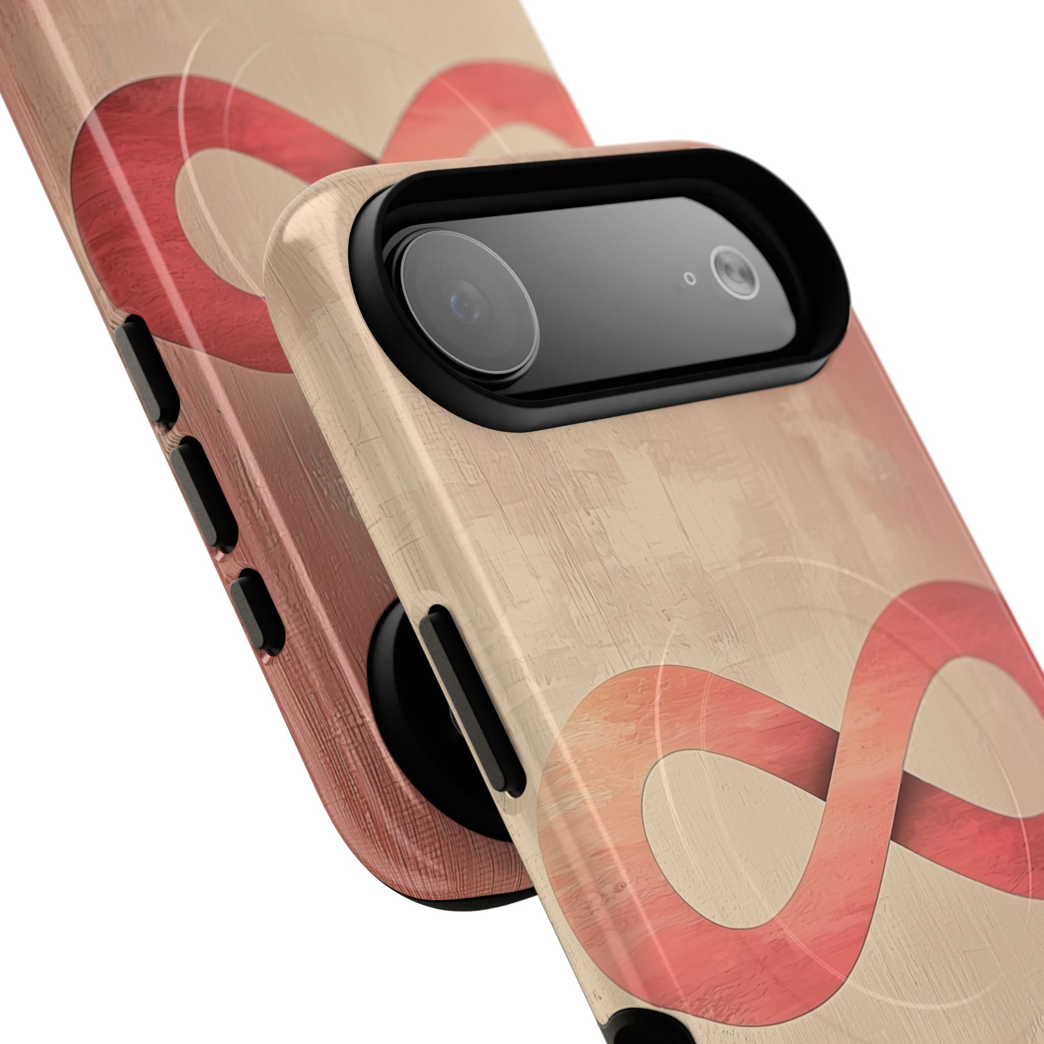 Terracotta Infinity Stroke · Tough+ Magsafe