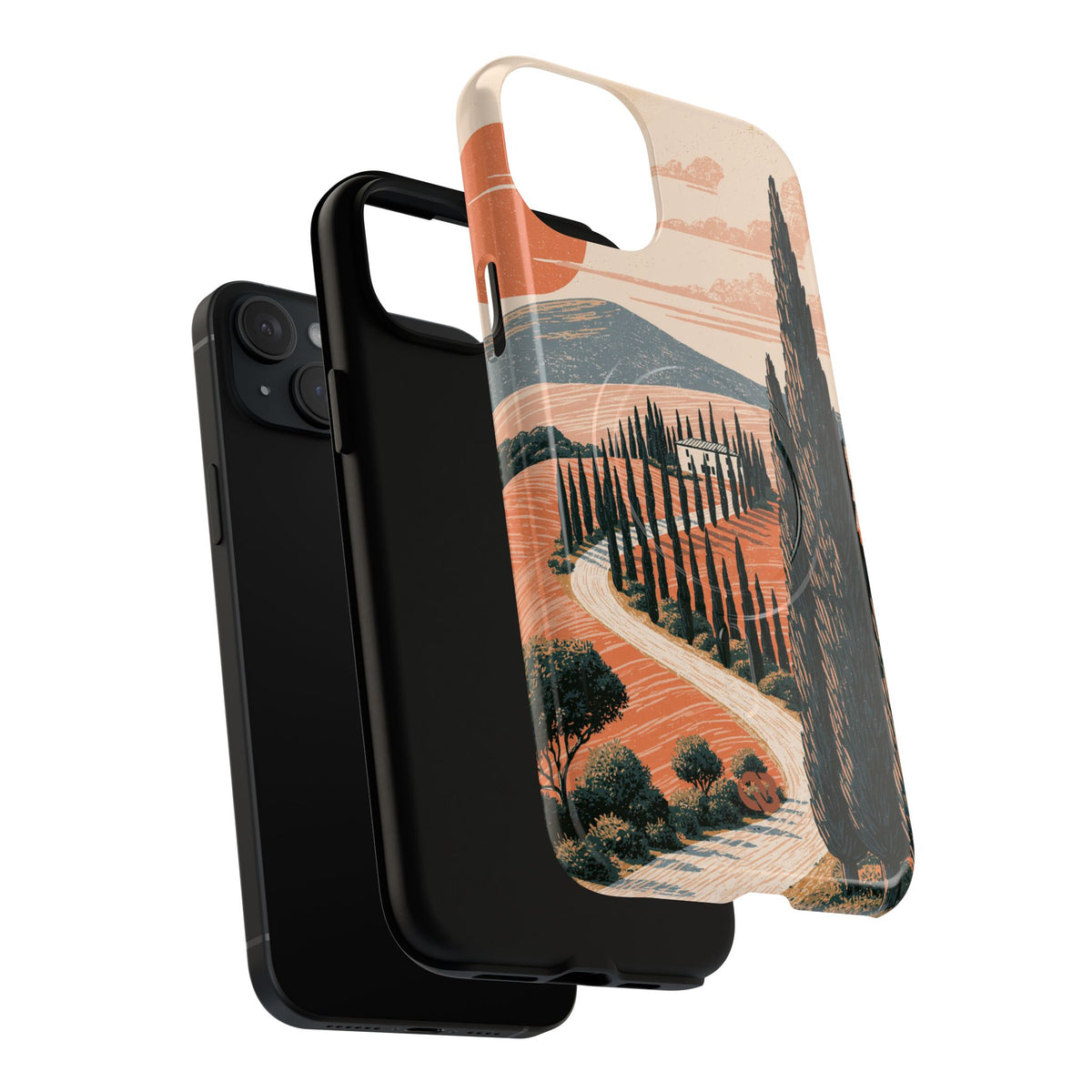 Orange Tough 2.0 Magsafe Phone Case for iPhone - Terracotta Ridge Trail