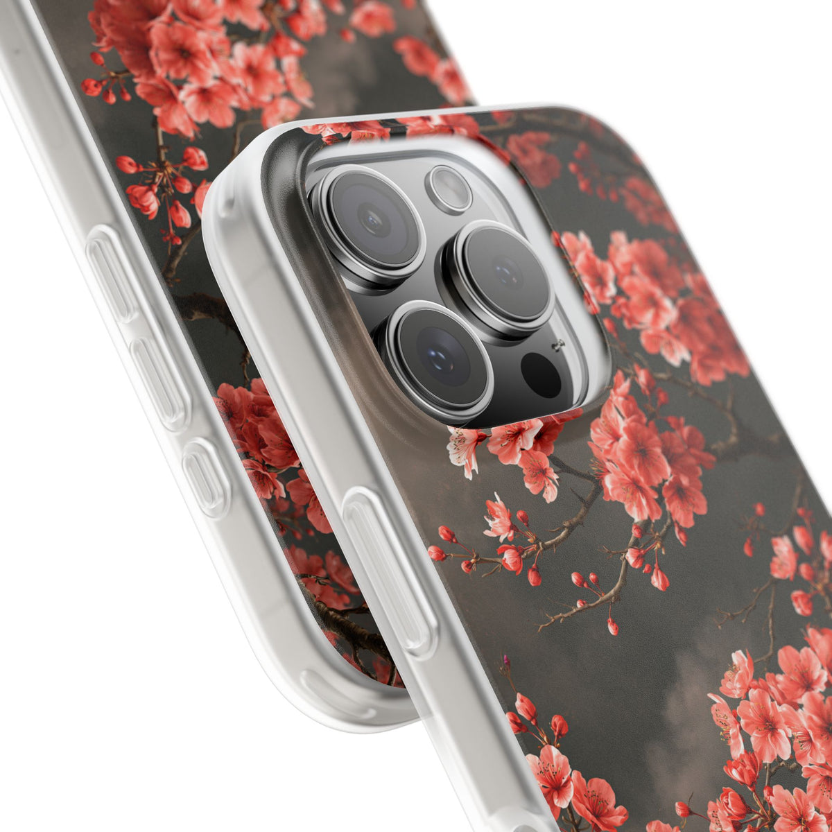 Dark Sakura Nocturne · Lite Phone Case for iPhone · Black