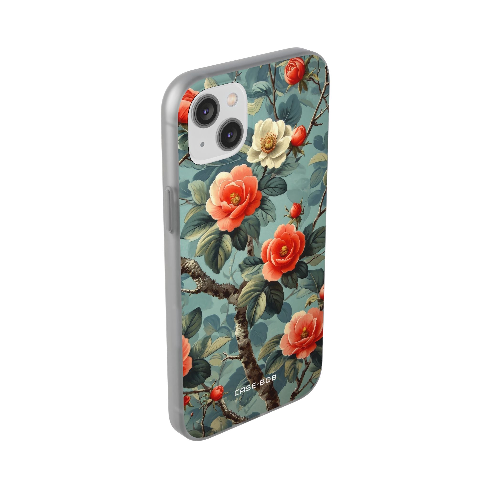 Coral Bloom iPhone 14 Plus Case - Soft