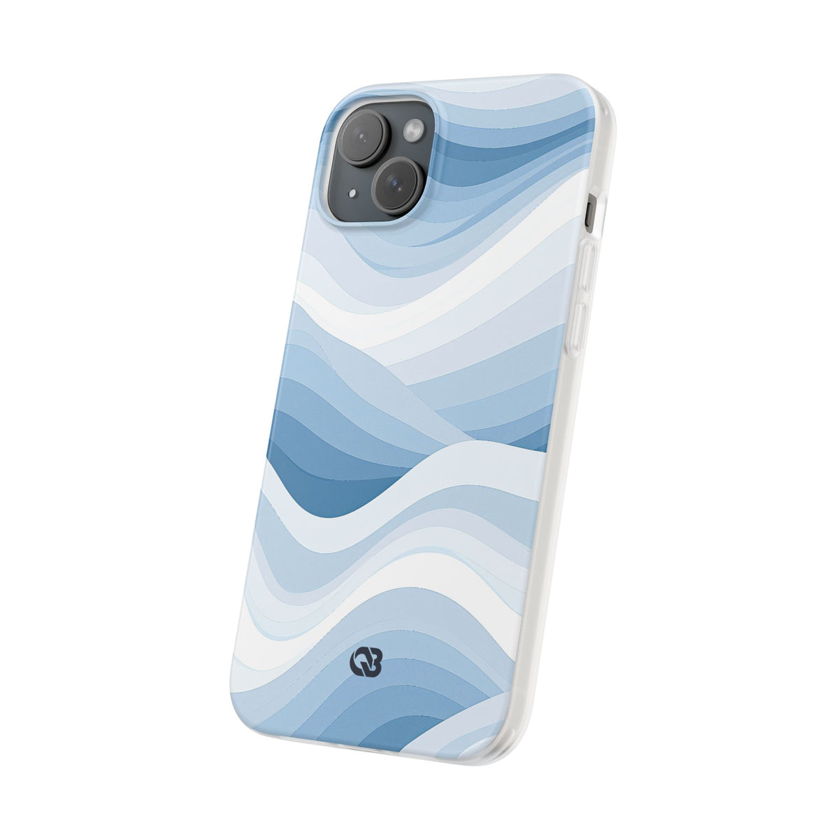 Blue Lite Phone Case for iPhone - Glacial Indigo Flow