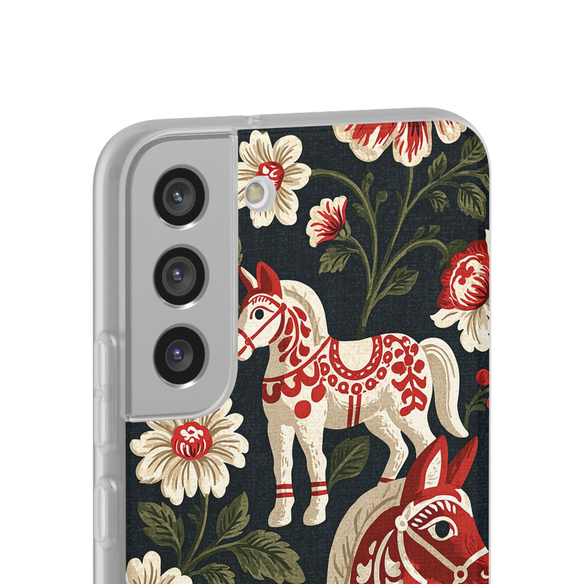 Nordic Dala Meadow · Lite Phone Case for Samsung · Red