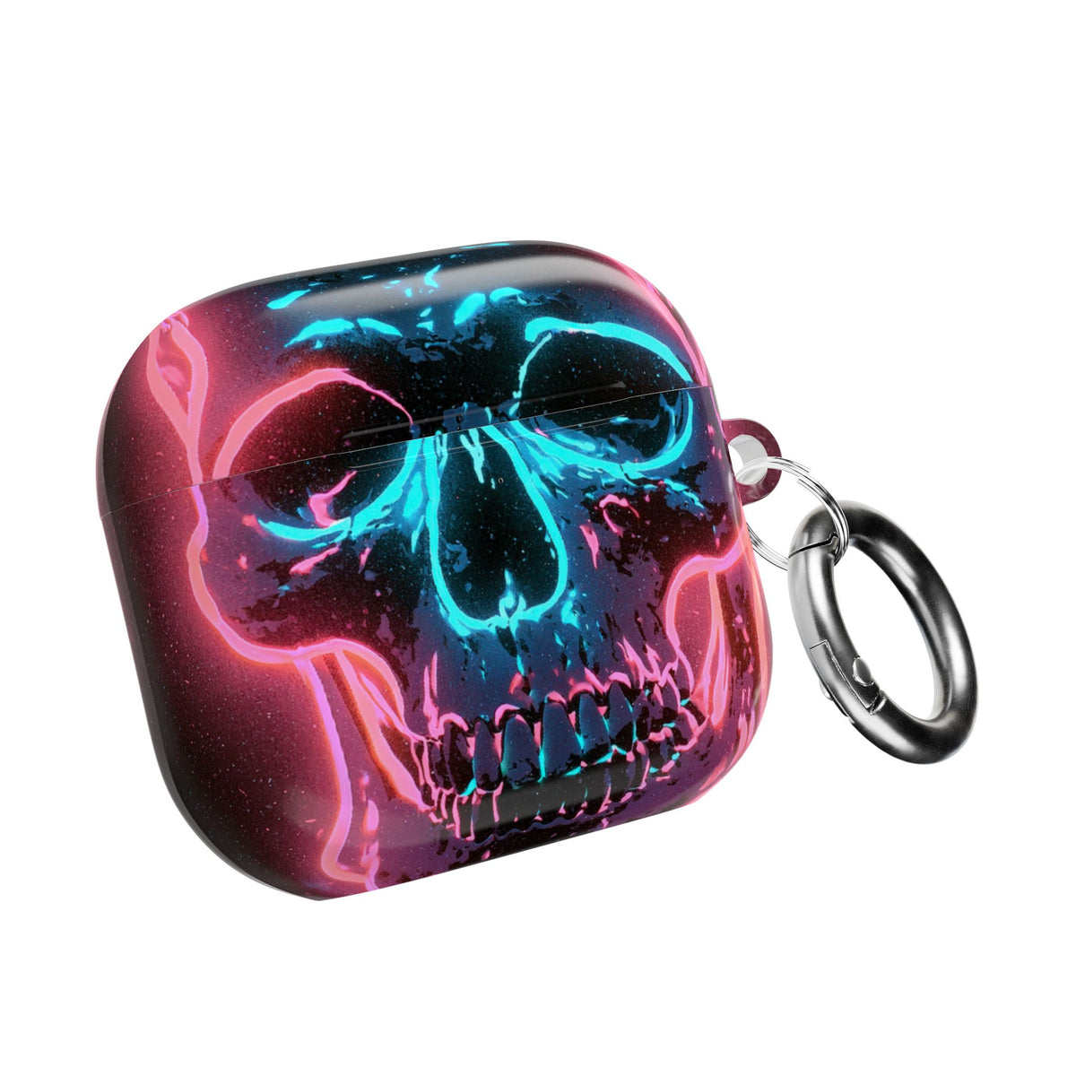 Neon Drip Skull · Hard Case for AirPods & AirPods Pro · Black