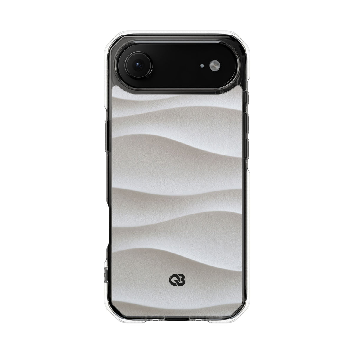 White Impact MagSafe Phone Case for iPhone - Arctic Flow Ridges