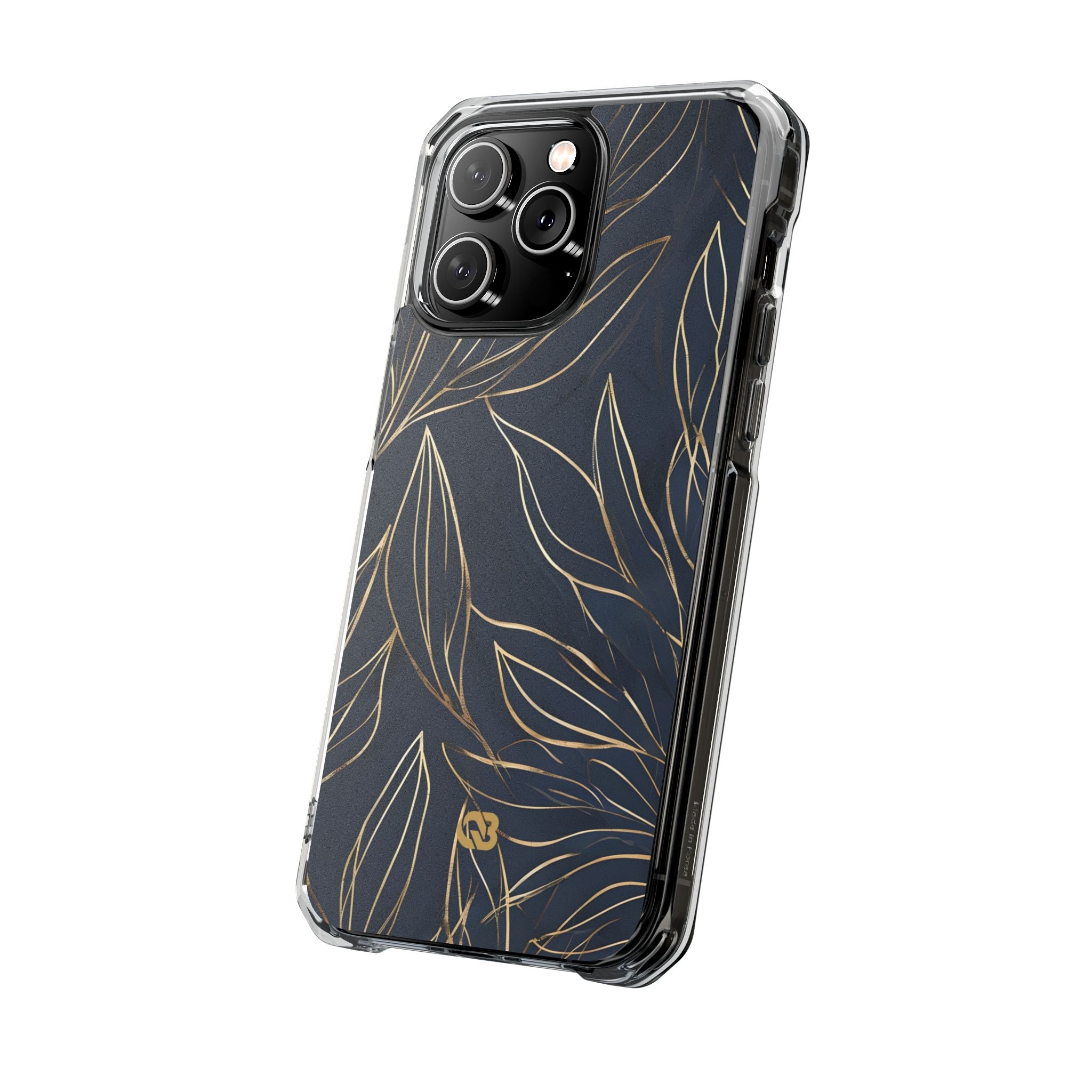 Gilded Navy Foliage · Impact Custodia per iPhone · Magsafe
