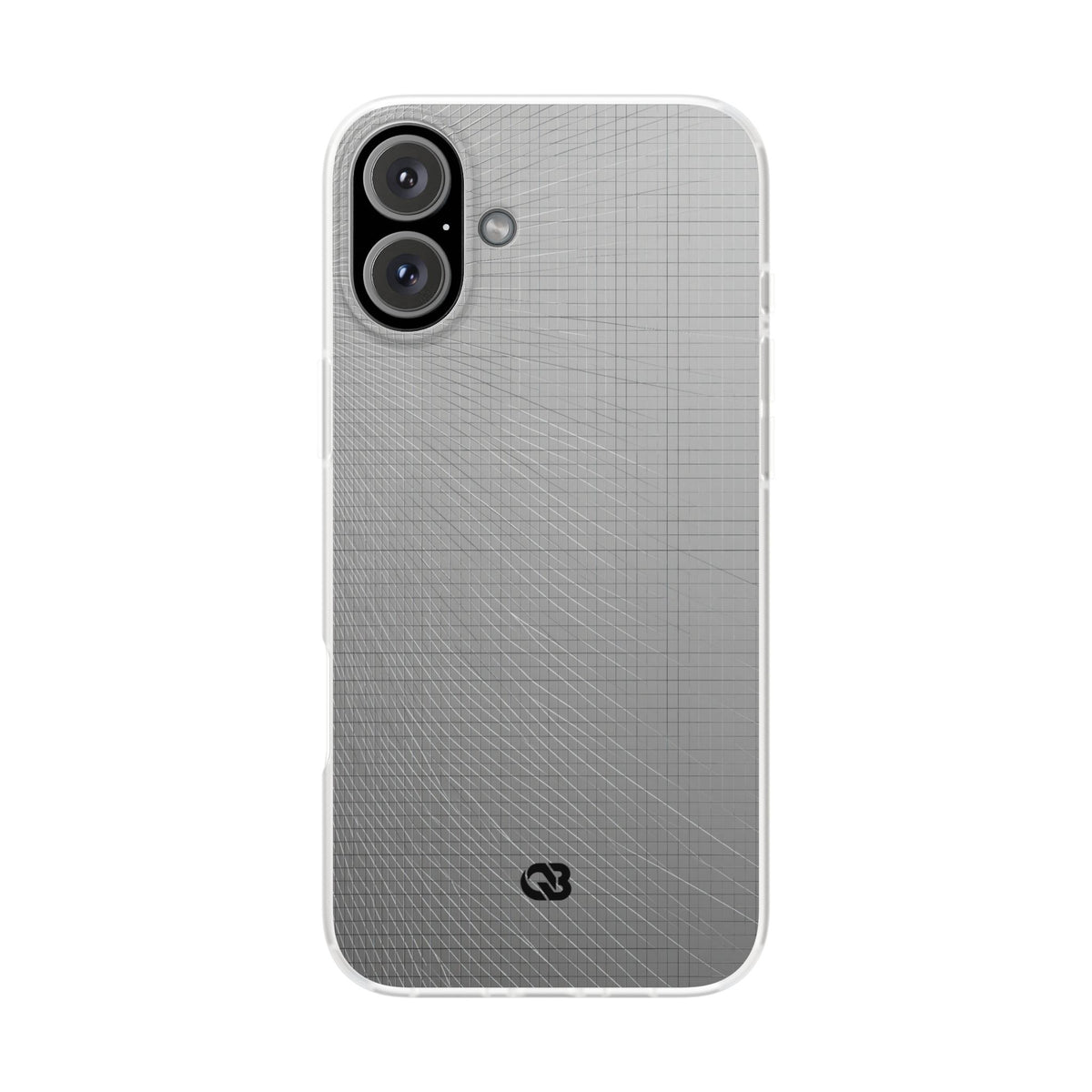 Grey Lite Phone Case for iPhone - Chrome Mesh Warp