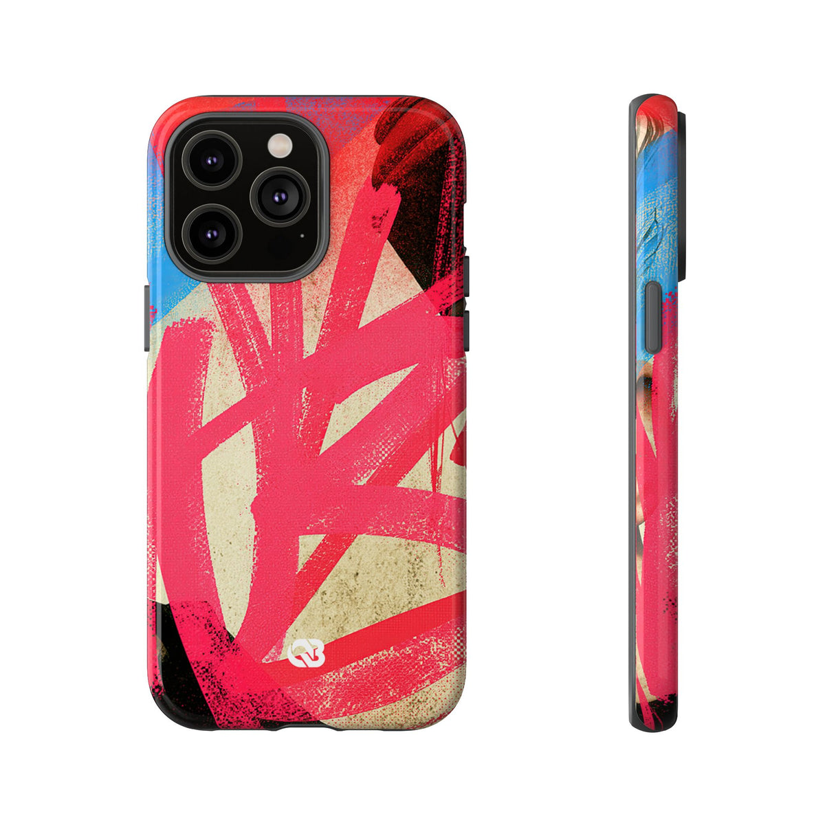 Neon Spray Tag · Tough Phone Case for iPhone · Pink