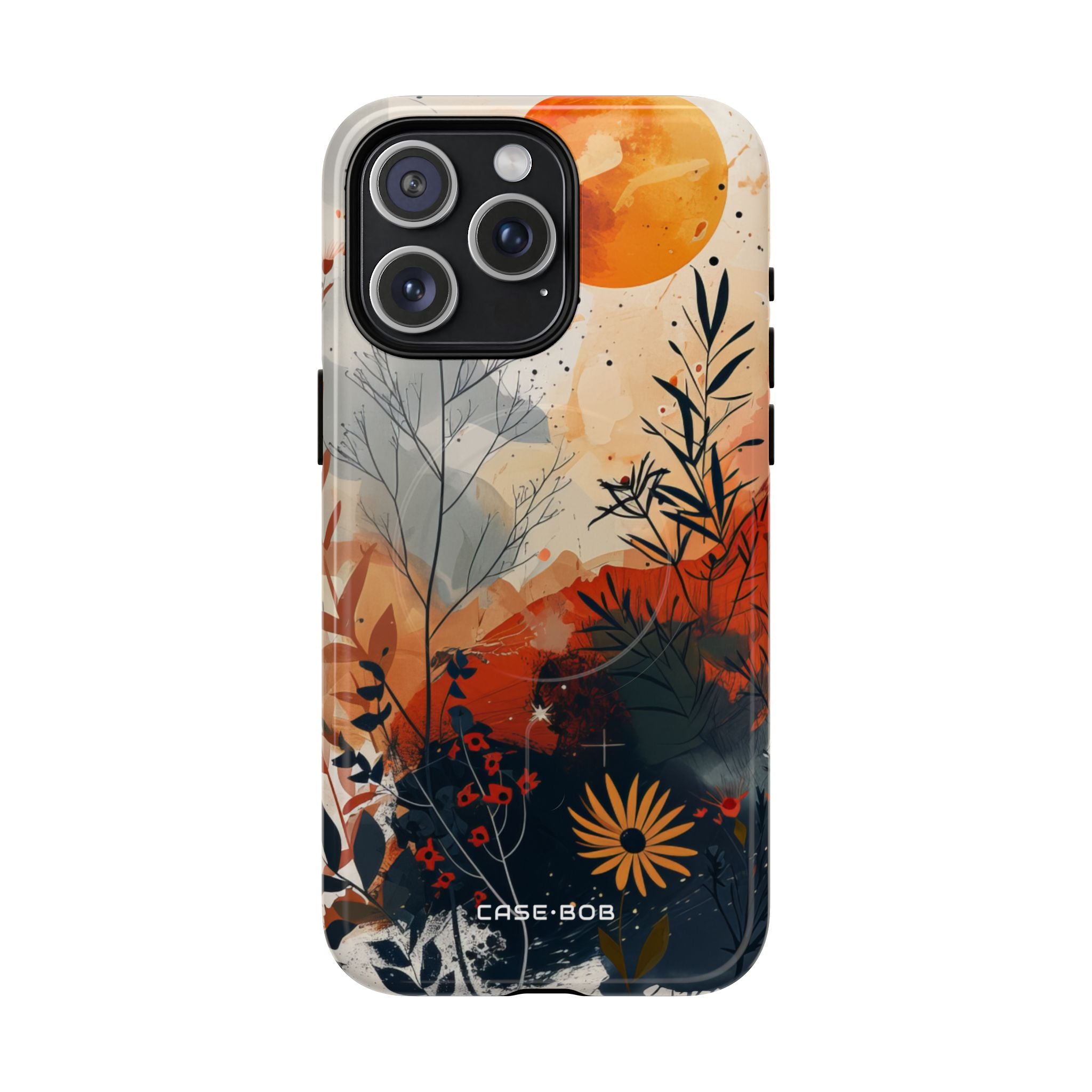 Orange Solstice iPhone 15 Pro Max Case - Tough+