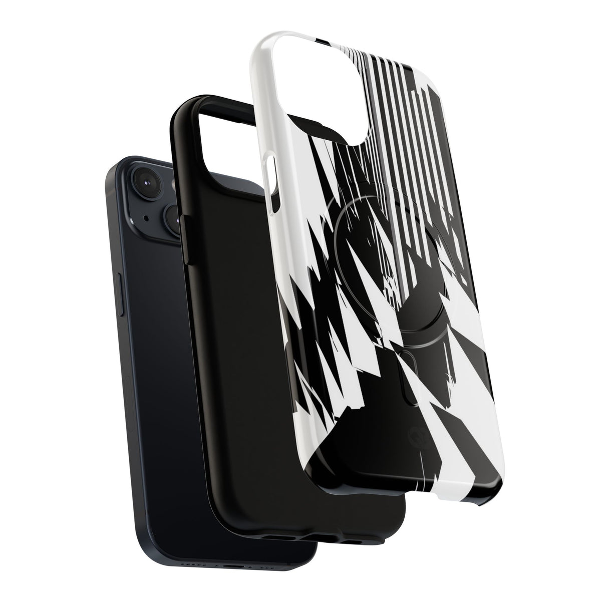 White Tough 2.0 Magsafe Phone Case for iPhone - Shattered Vector Spire