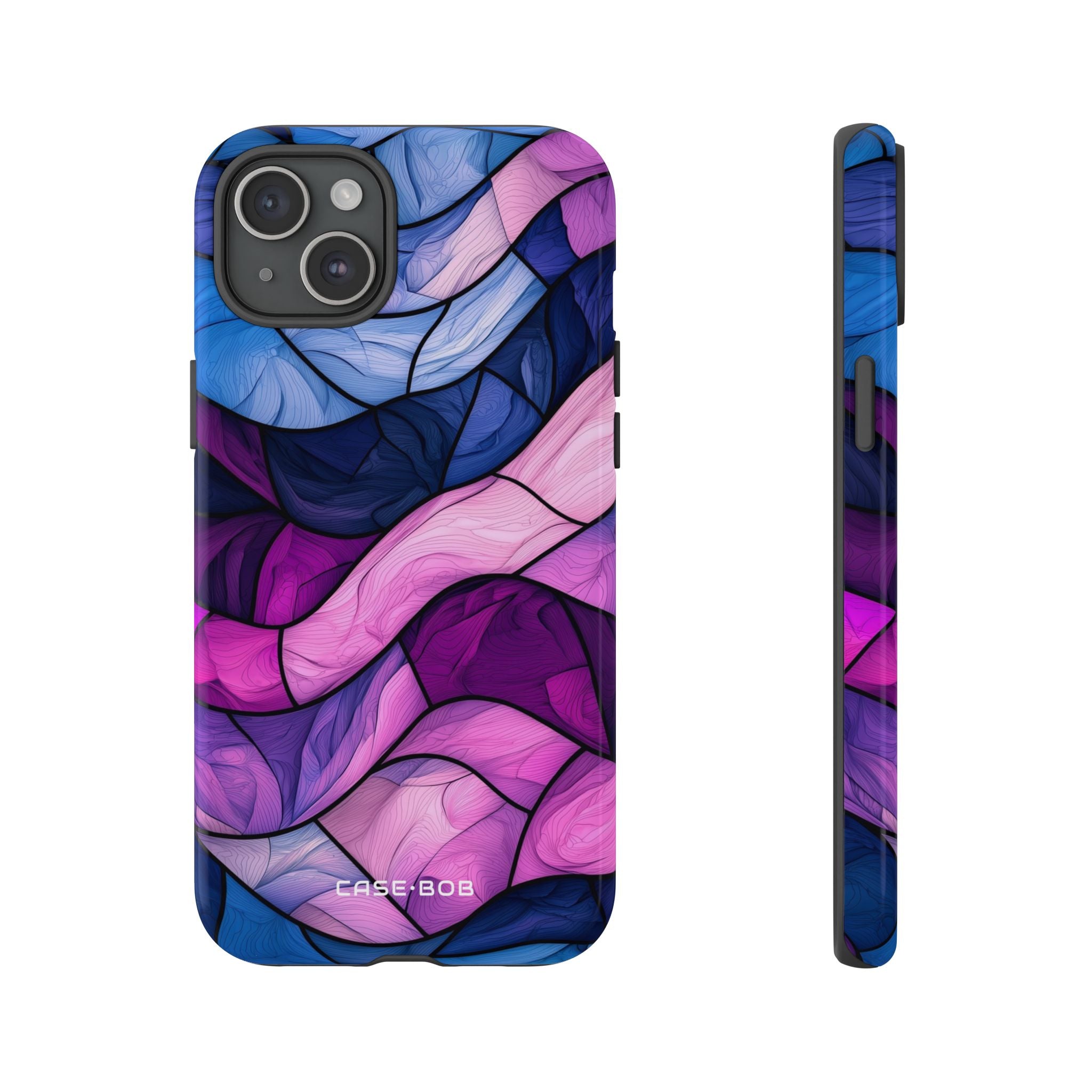 Wellenartiger Glow iPhone 15 Plus Case - Tough