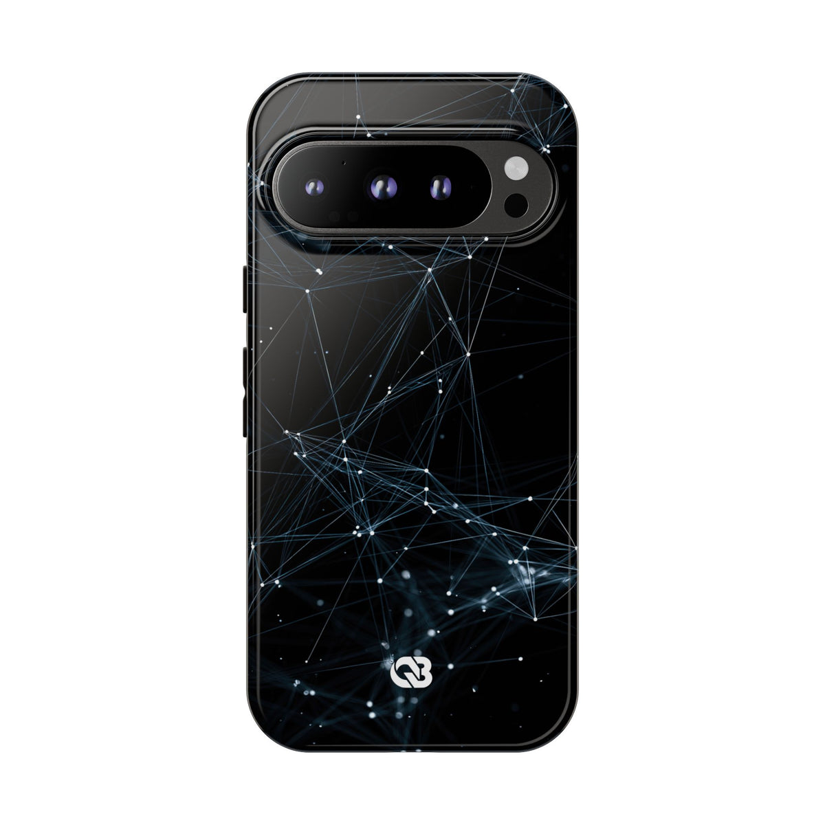 Black Tough Phone Case for Google Pixel - Arctic Neural Mesh