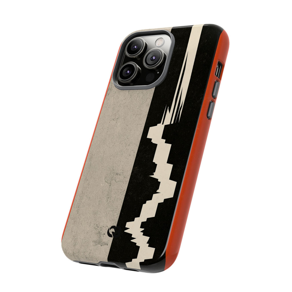 Orange Tough Phone Case for iPhone - Orange Monolith Rift