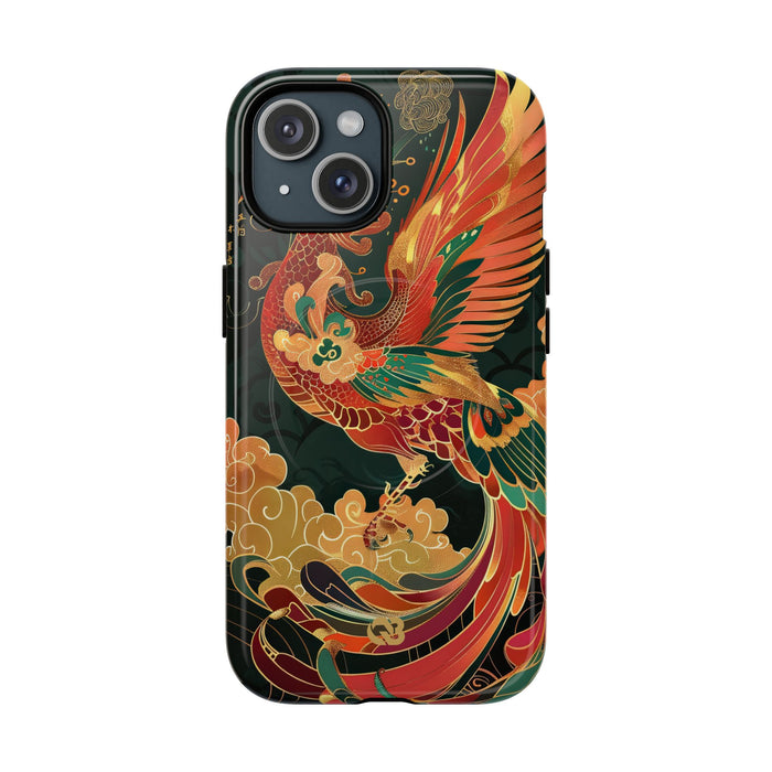 Imperial Phoenix Ascent · Tough 2.0 Magnetic Phone Case for iPhone · Red