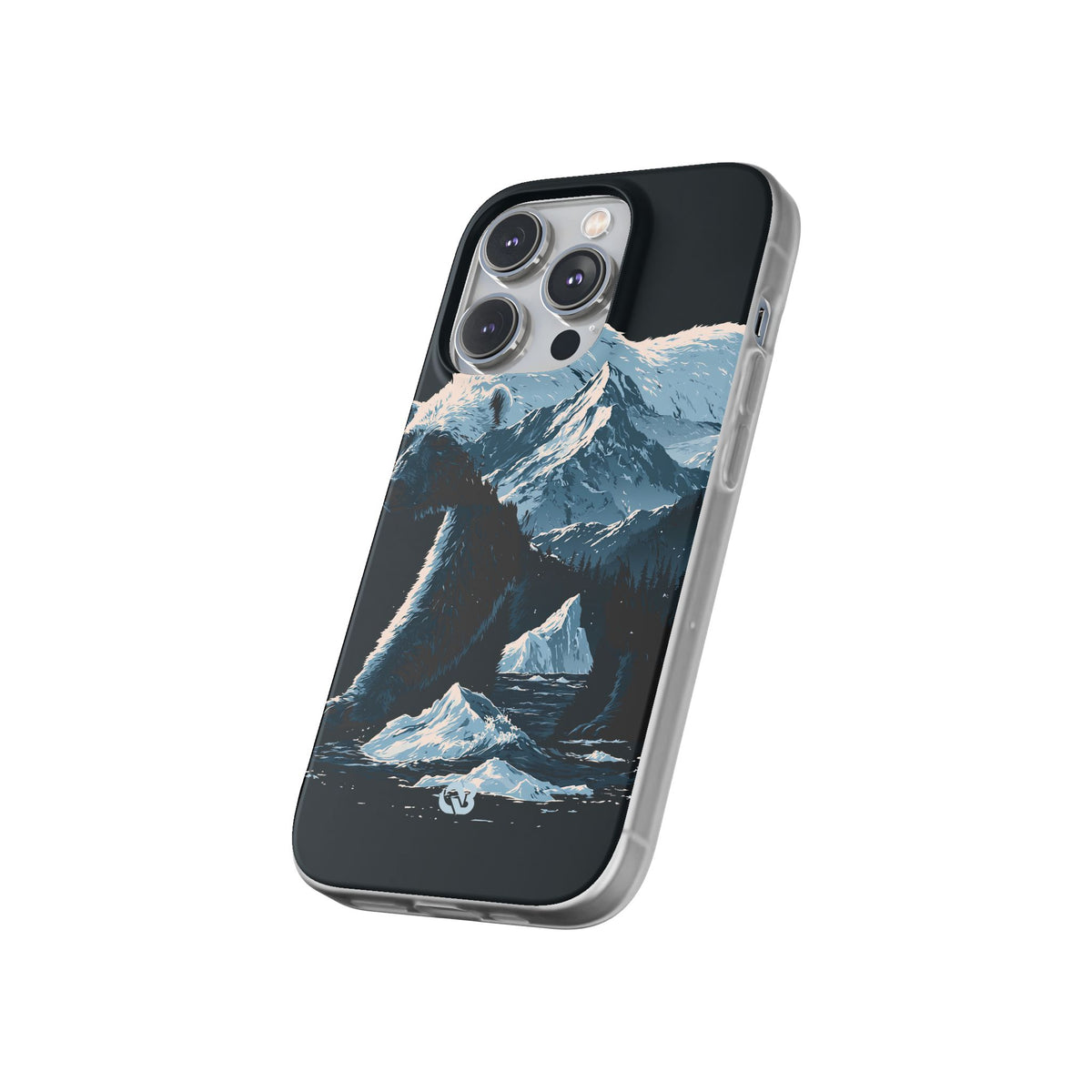 Nordic Arctic Bear · Lite Phone Case for iPhone · Black