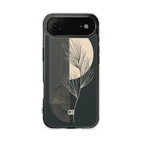 Black Impact MagSafe Phone Case for iPhone - Obsidian Sand Willow