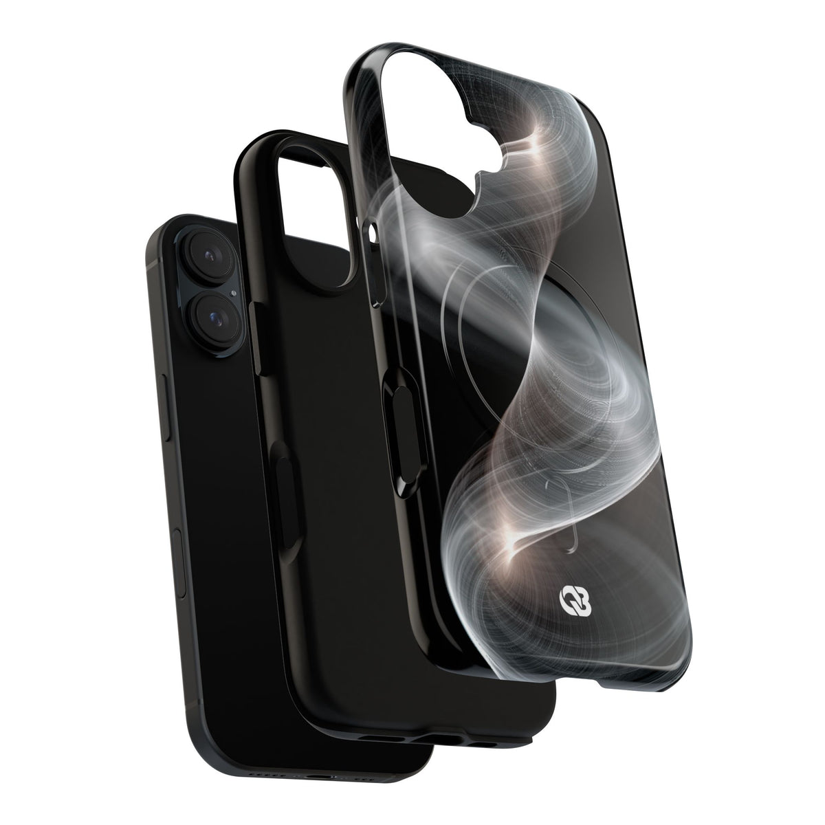 Luminous Vortex · Tough 2.0 Magnetic Phone Case for iPhone · Black