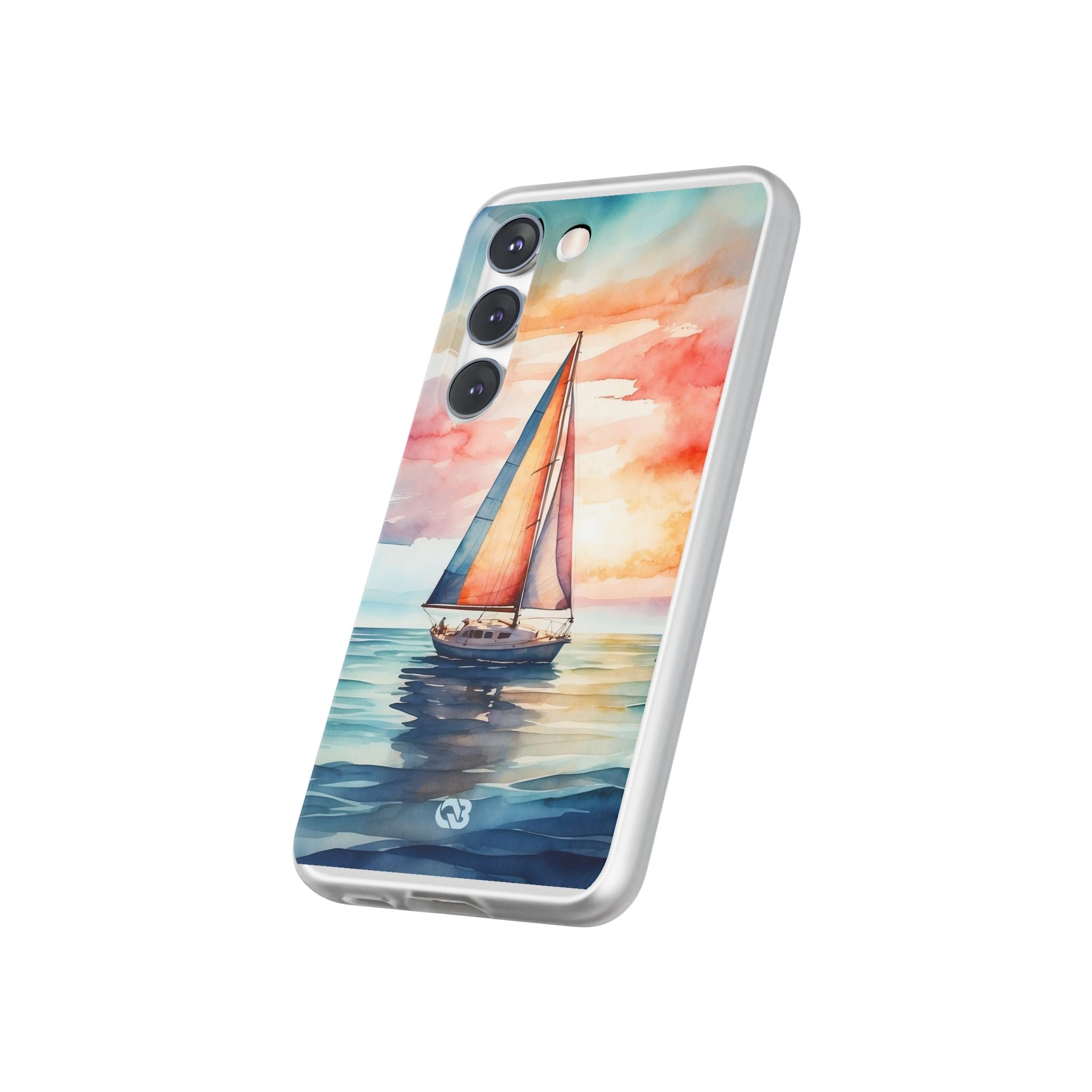 Crimson Horizon Sail · Soft Phone Case for Samsung