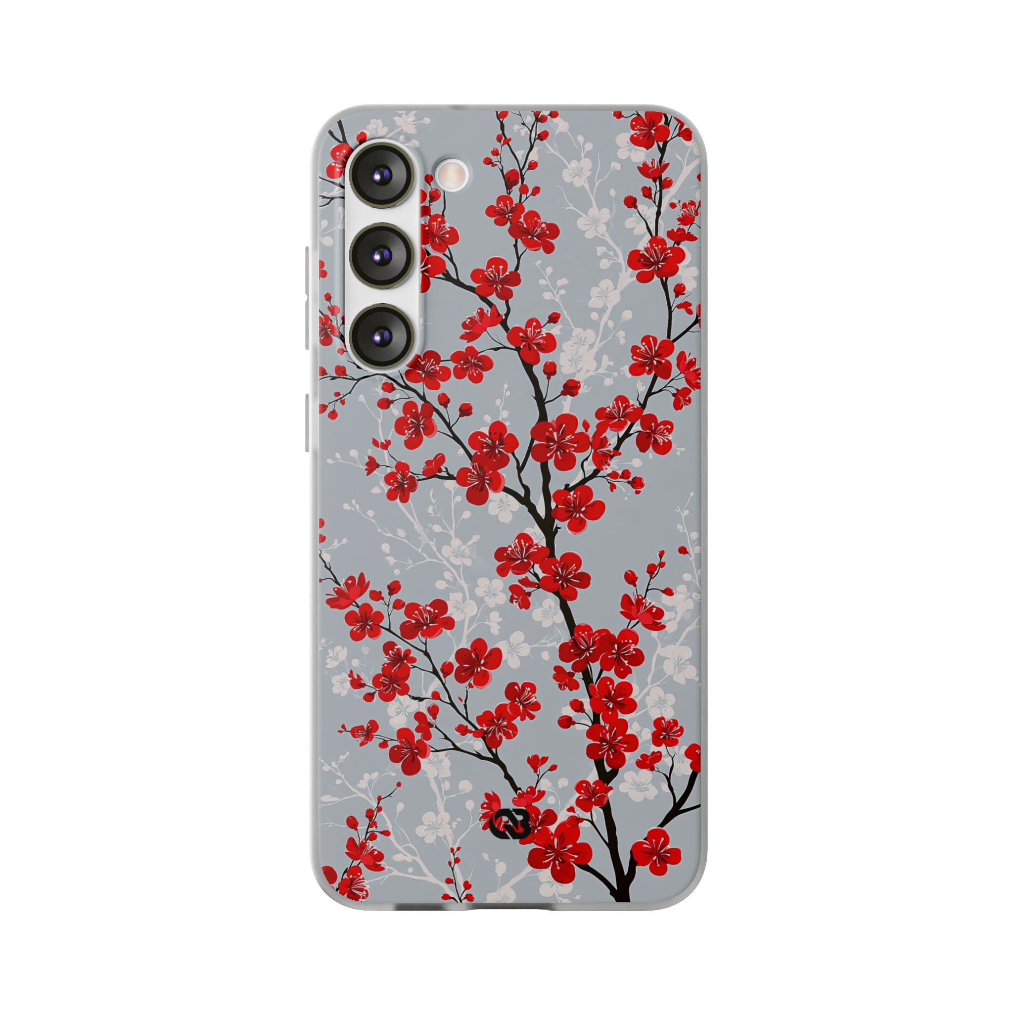 Grey Lite Phone Case for Samsung - Crimson Sakura Slate
