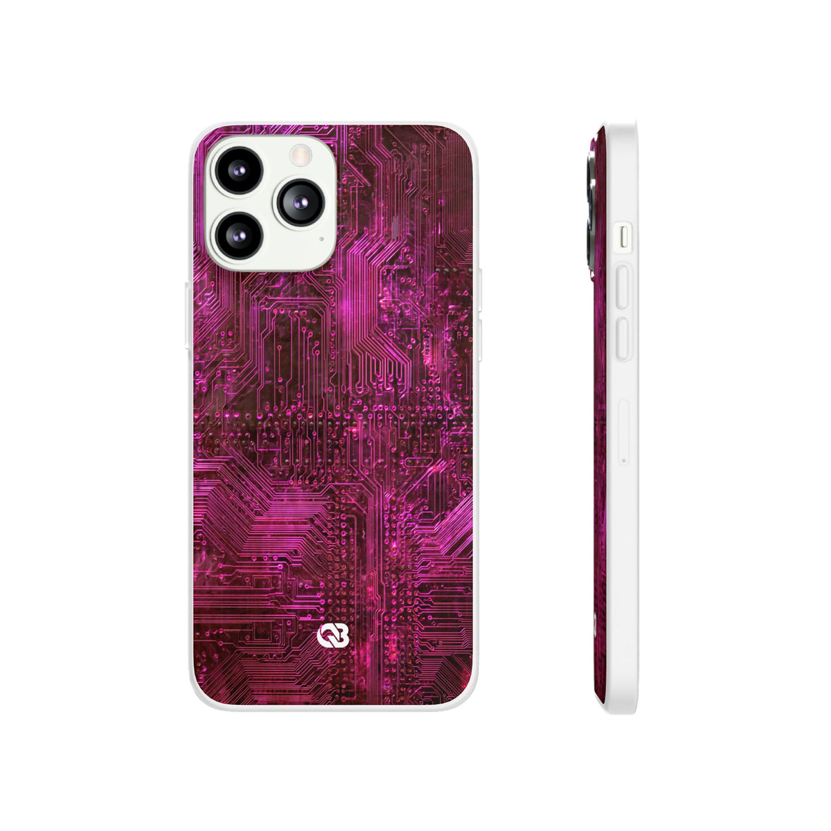 Magenta Circuit Trace · Lite Phone Case for iPhone · Pink