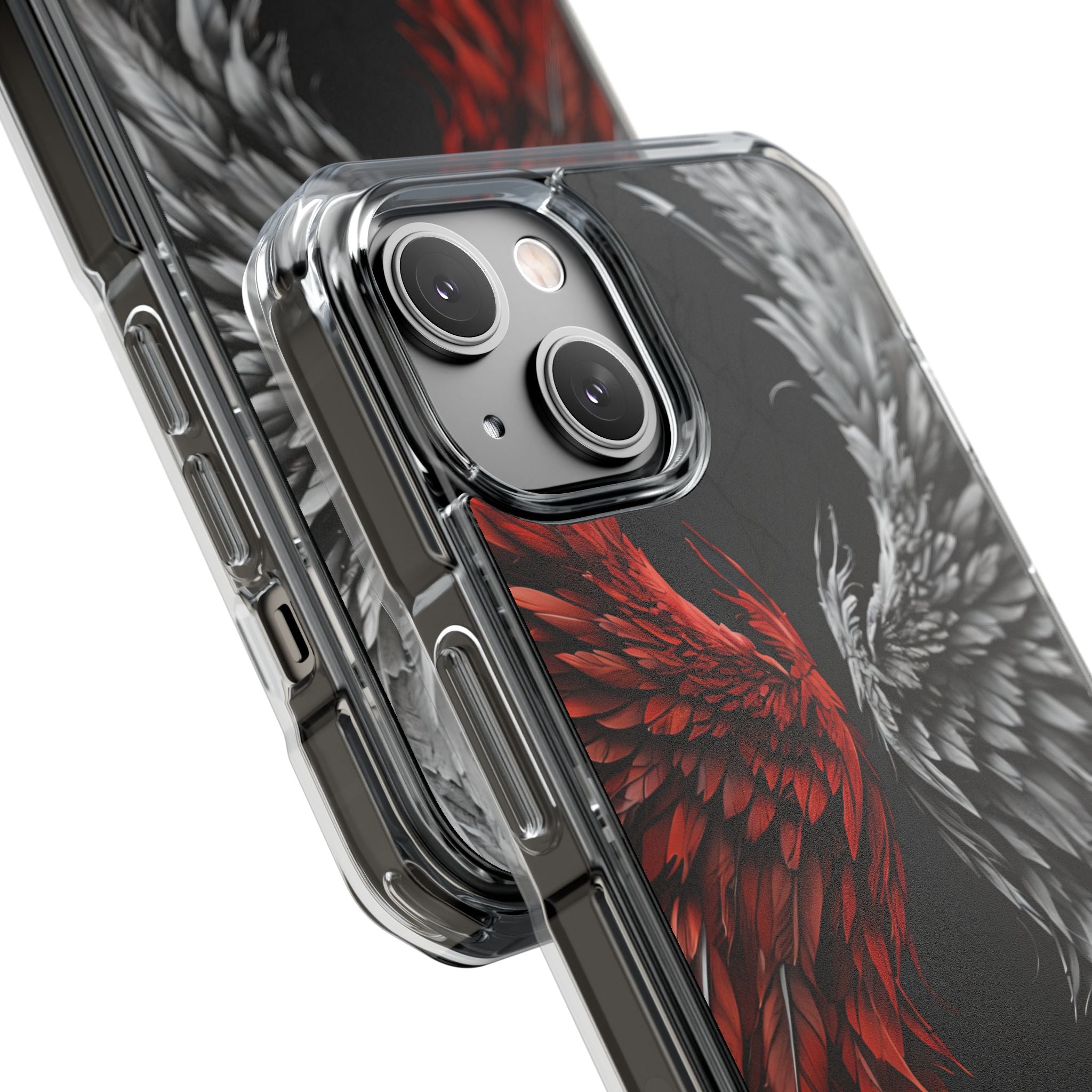 Crimson White Wings iPhone 14 Case - Impact