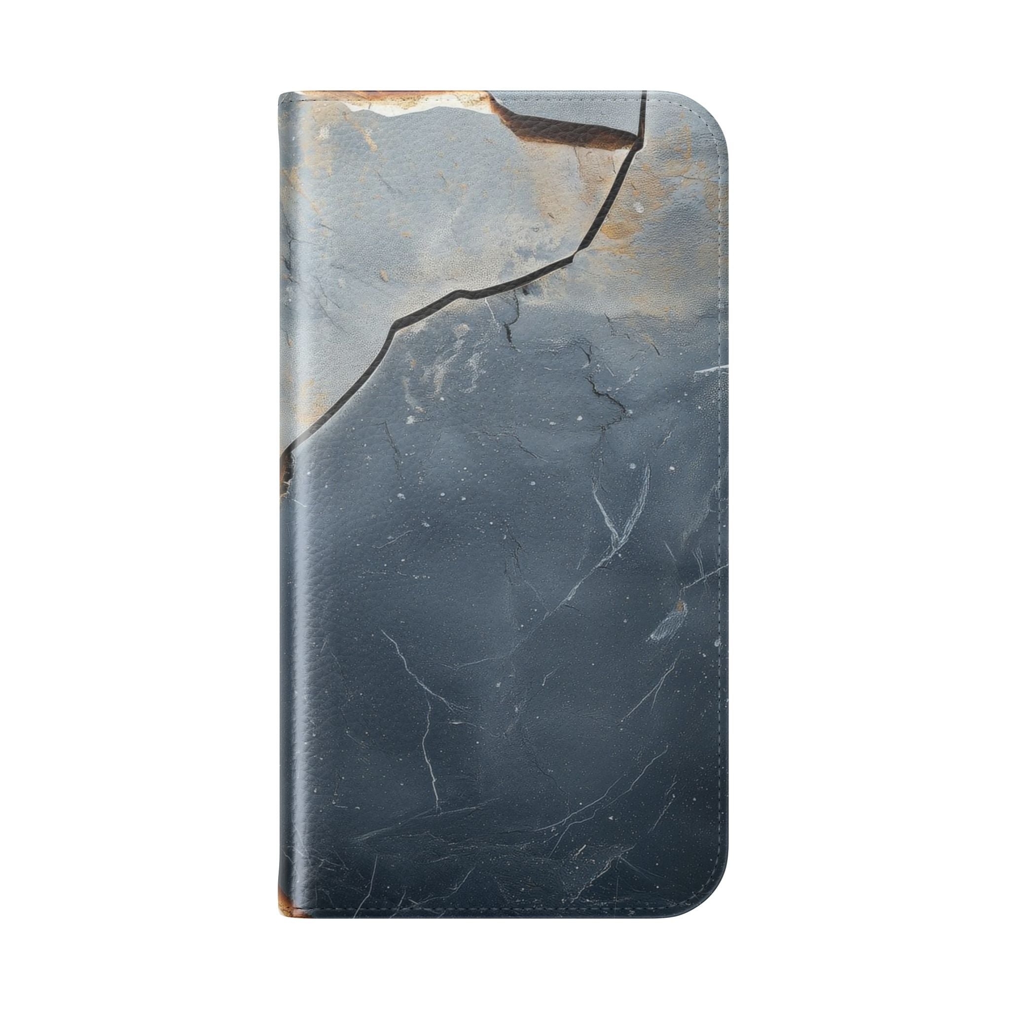 Copper Crackscape - iPhone 15 Pro Case - Wallet