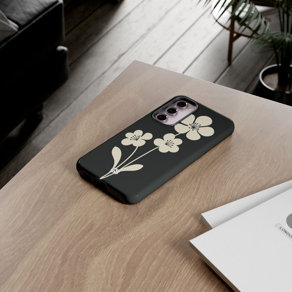 Nordic Blossom · Tough Phone Case for Samsung · Black