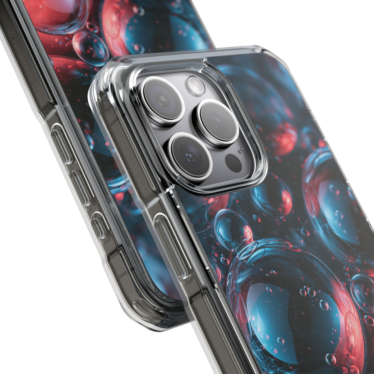 Aqua Gel Spheres · Clear Impact Magnetic Phone Case for iPhone · Blue