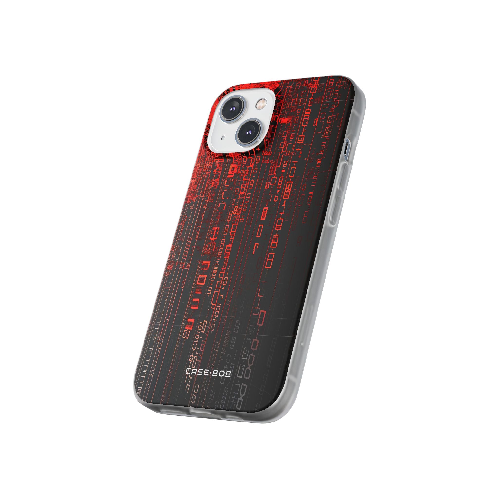 Crimson Glyphs iPhone 14 Case - Soft