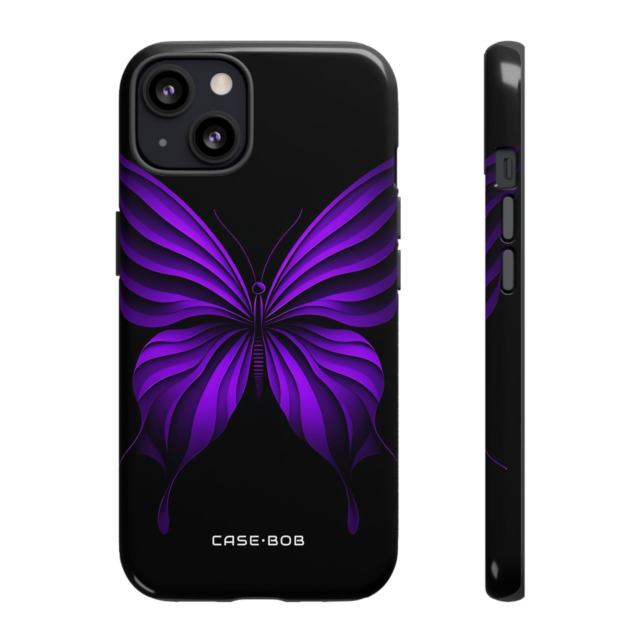 Violet Monarch iPhone 13 Case - Tough