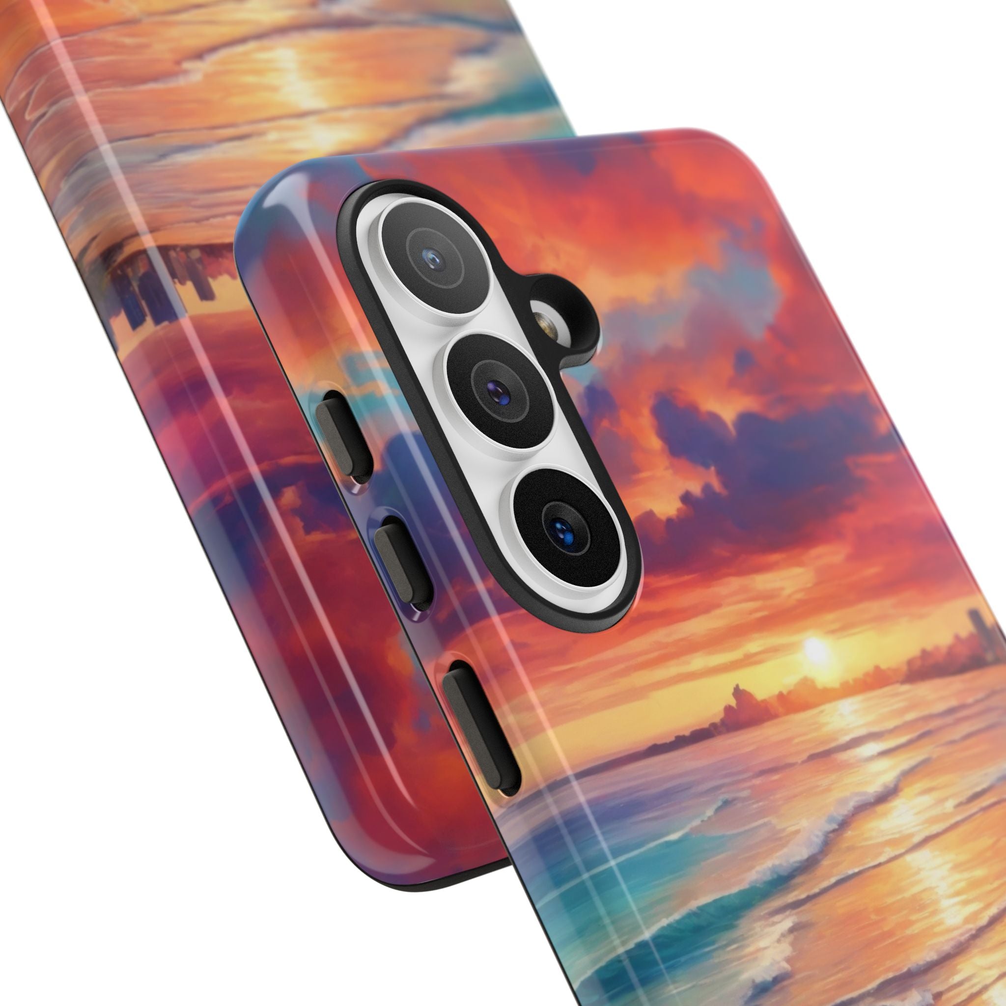 Crimson Shore Horizon · Tough Phone Case for Samsung