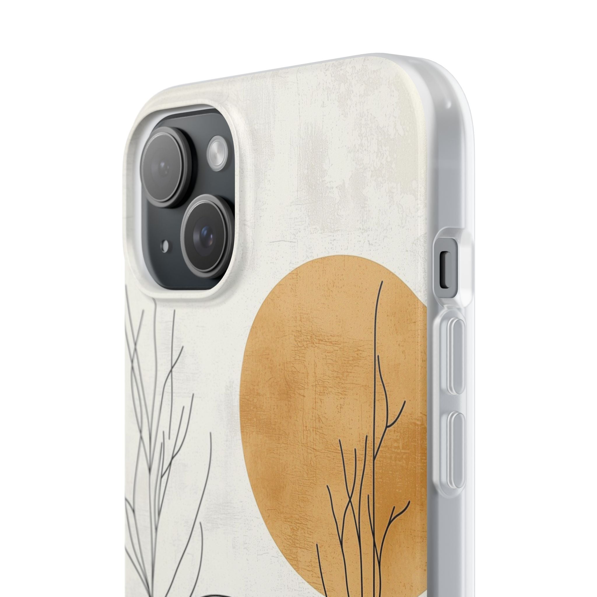 Burnt Horizon Lines · Soft Phone Case for iPhone