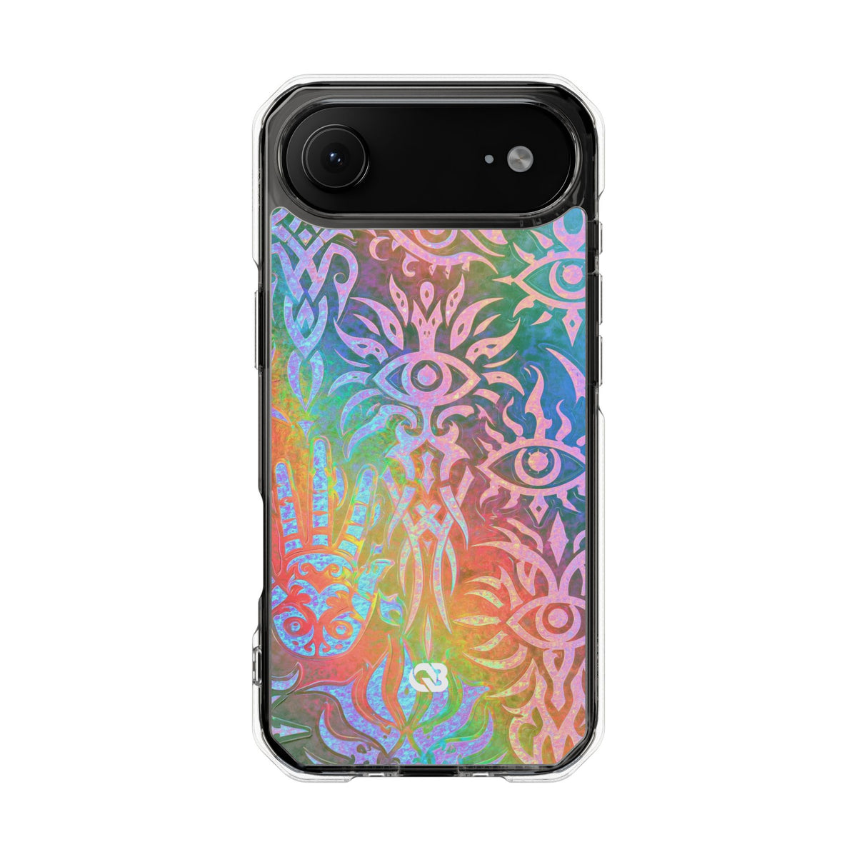 Chromatic Mystic Sigil · Clear Impact Magnetic Phone Case for iPhone · Blue