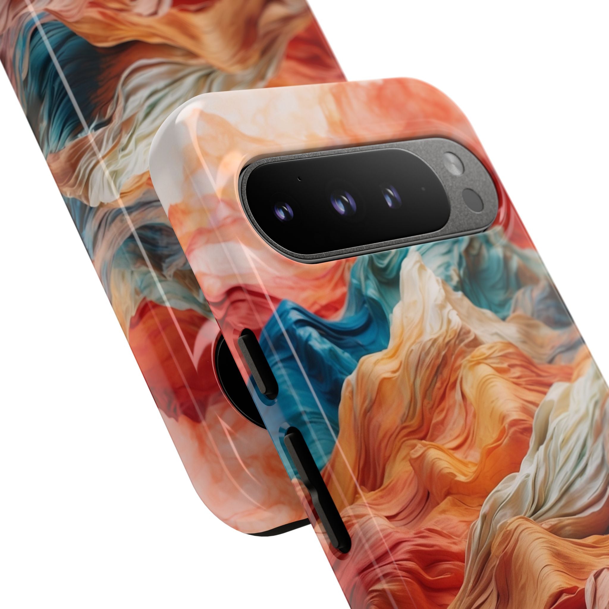 Fabric Peaks Cream Google Pixel 9 Pro XL Case - Tough