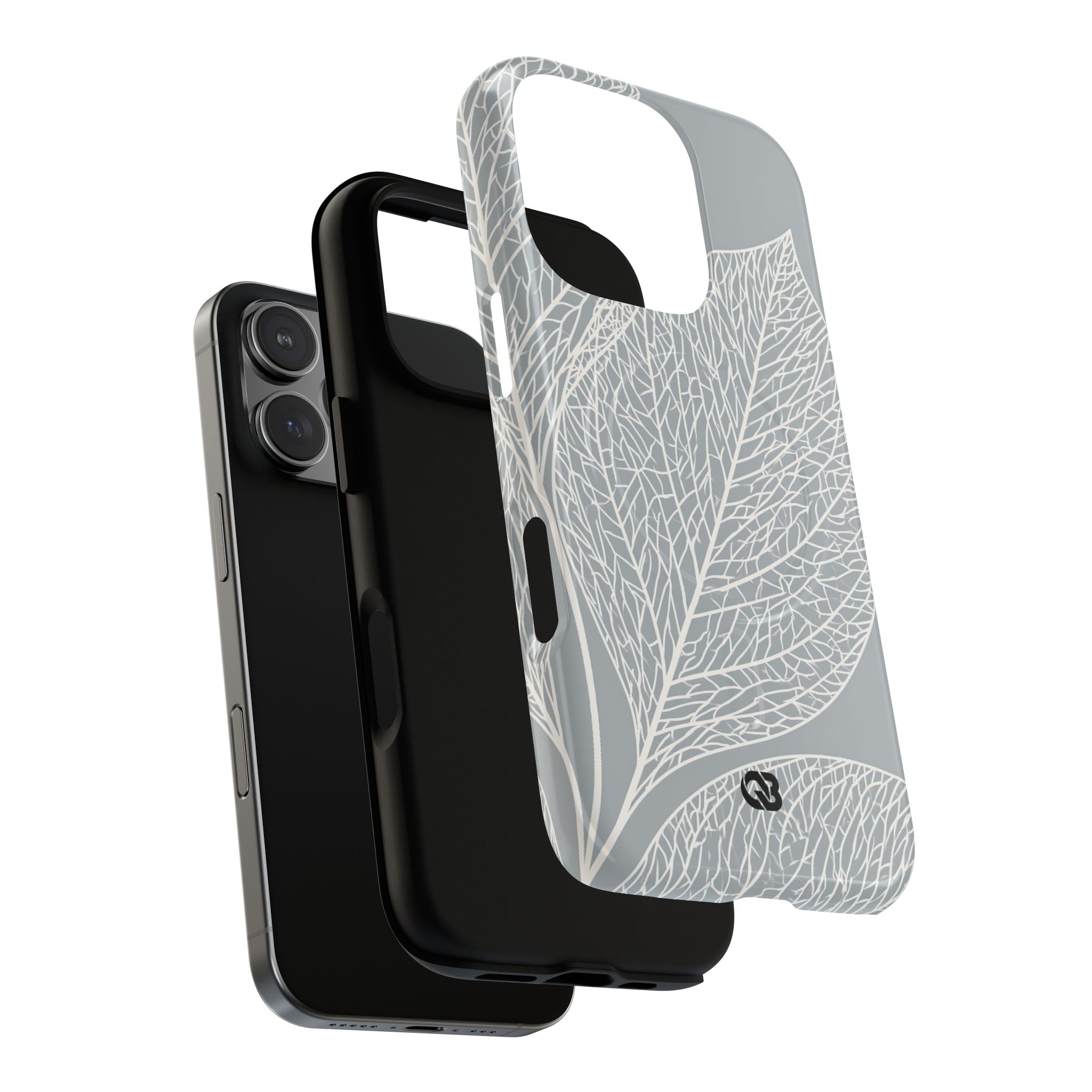 Grey Tough 2.0 Magsafe Phone Case for iPhone - Frosted Ash Veins