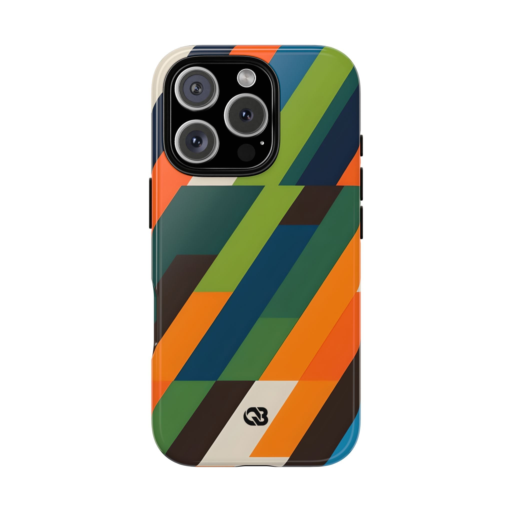 Custodia Retro Mosaico Angolata · Tough per iPhone