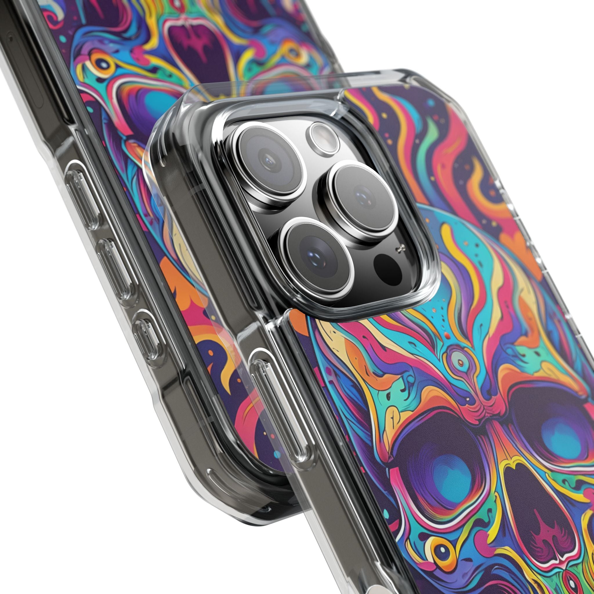 Flaming Skull iPhone 16 Pro Cover - Impact