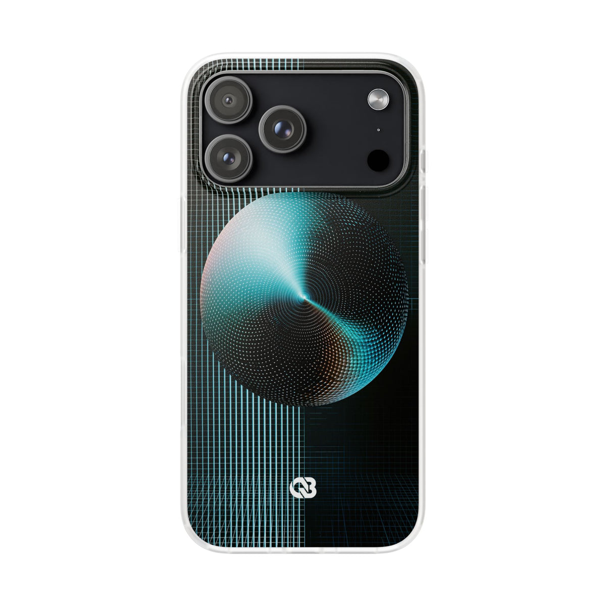Blue Lite Phone Case for iPhone - Cyan Vector Sphere